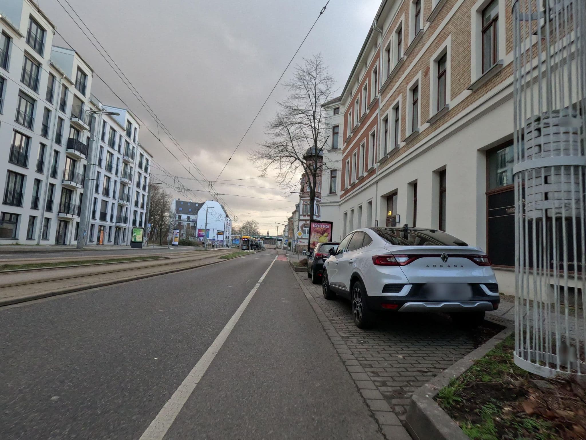 Street view near Erika Apartment, Gohlis — © kopra (CC BY-SA · Mapillary)