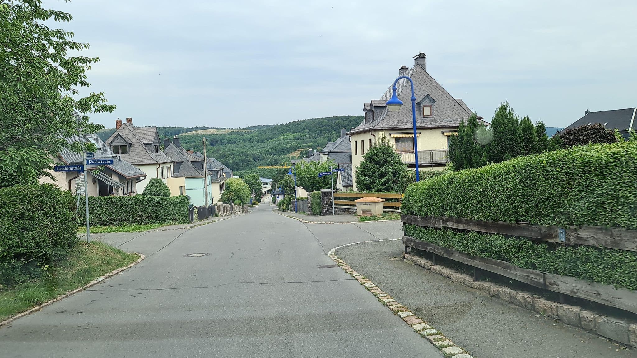 Street view near Ferienhaus Landgraf, Bad Schlema — © canislupus (CC BY-SA · Mapillary)