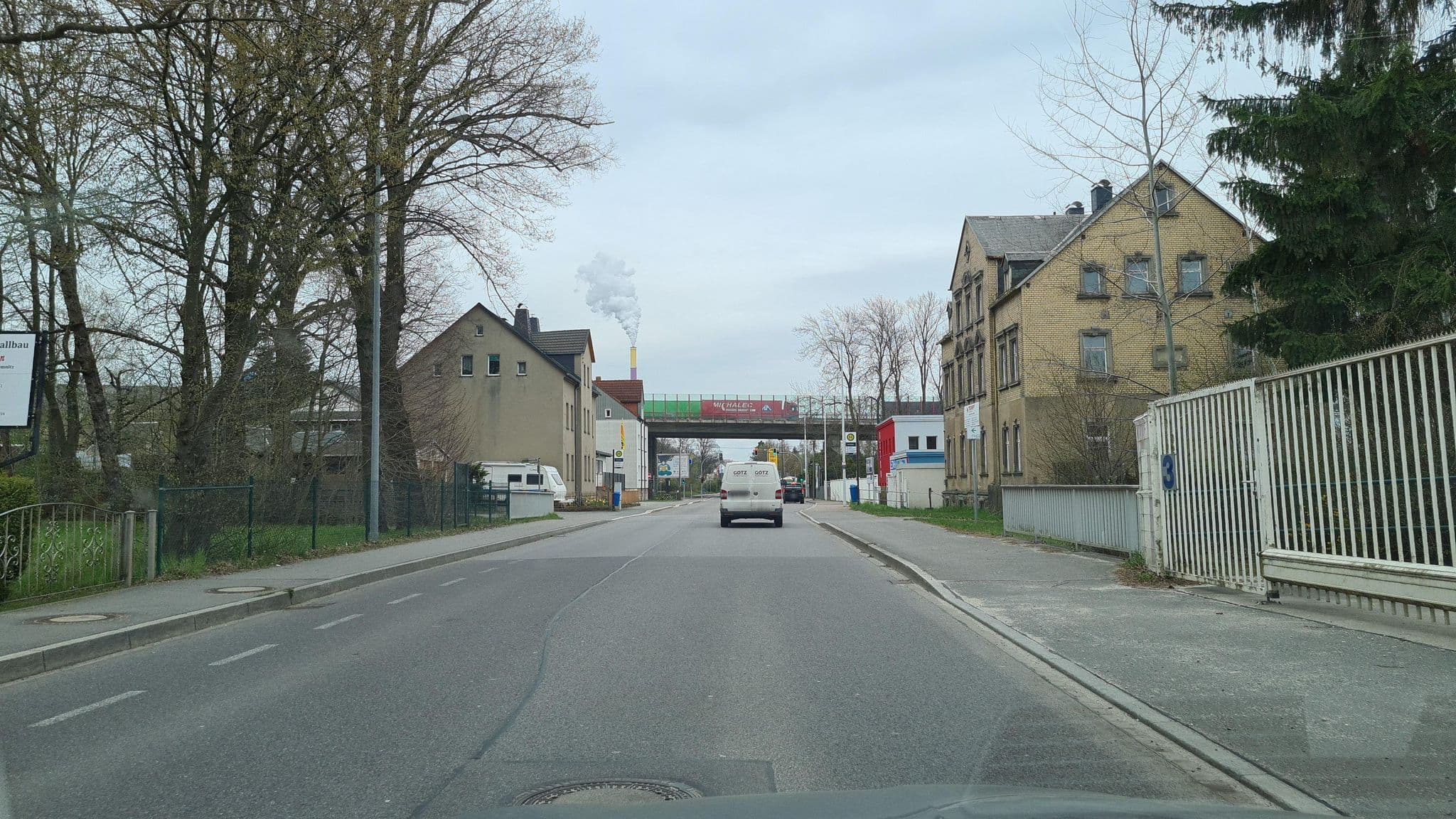 Street view near Pension Anita Krahmer, Wittgensdorf — © dsmm (CC BY-SA · Mapillary)