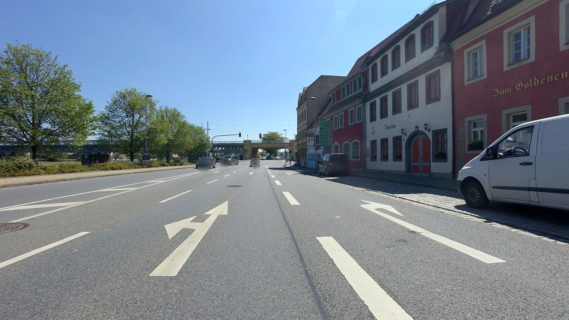 Street view near Alte Schmiede & Zum Goldenen Anker, Meissen — © moenk (CC BY-SA · Mapillary)