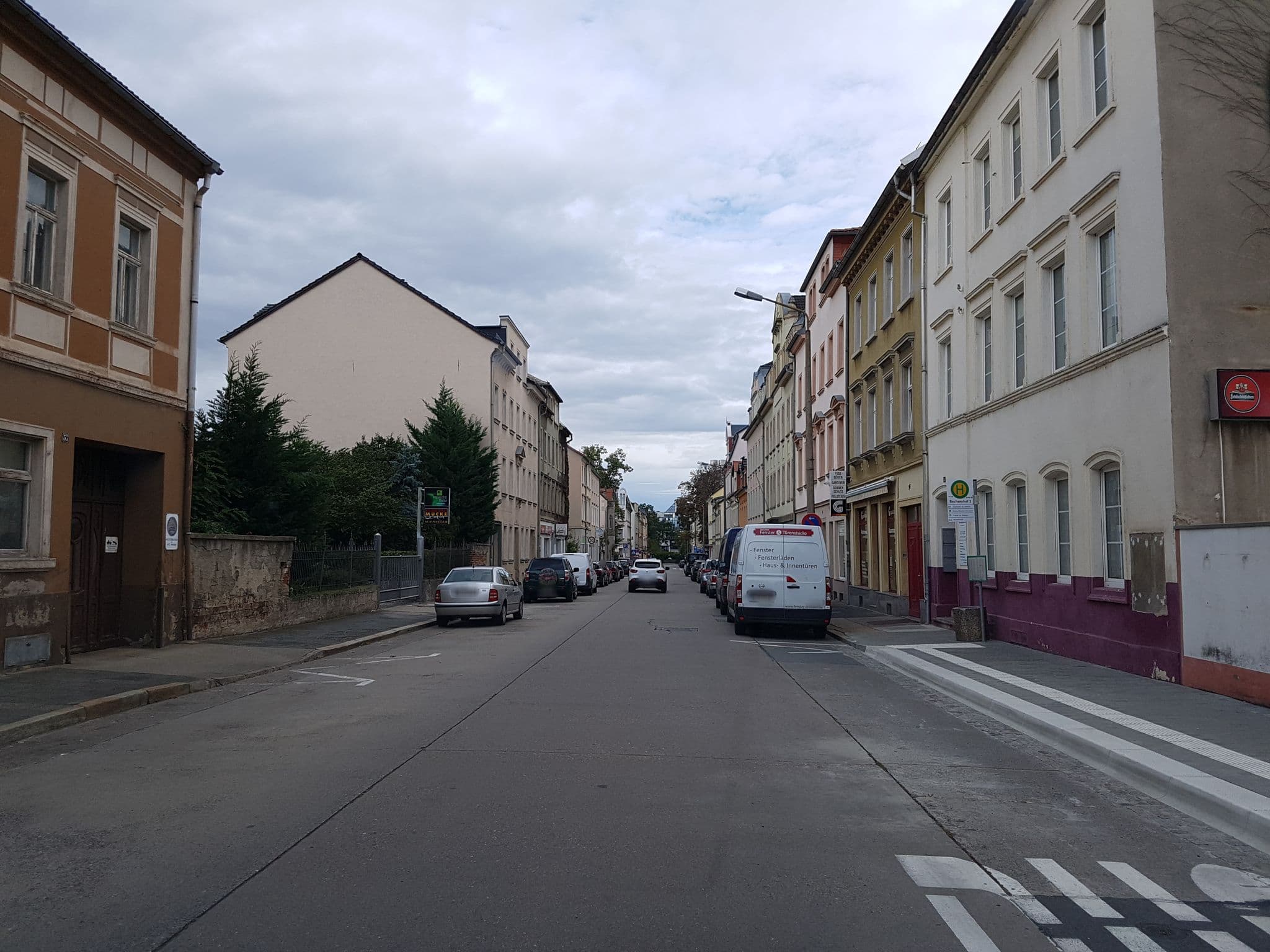Street view near Pension Friedland, Riesa — © dsmm (CC BY-SA · Mapillary)