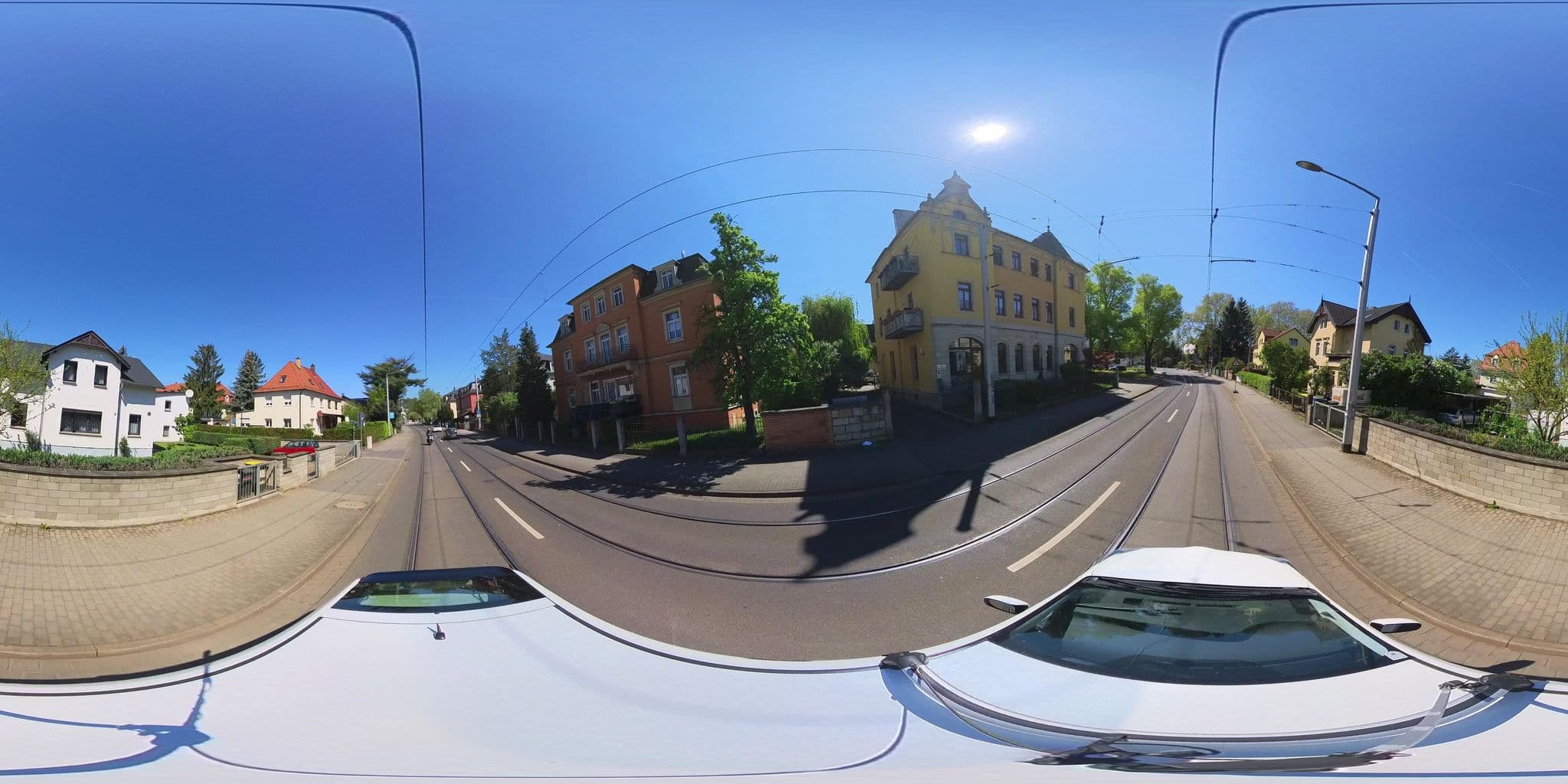 Street view near Pension Förster, Leuben — © osmplus_org (CC BY-SA · Mapillary)