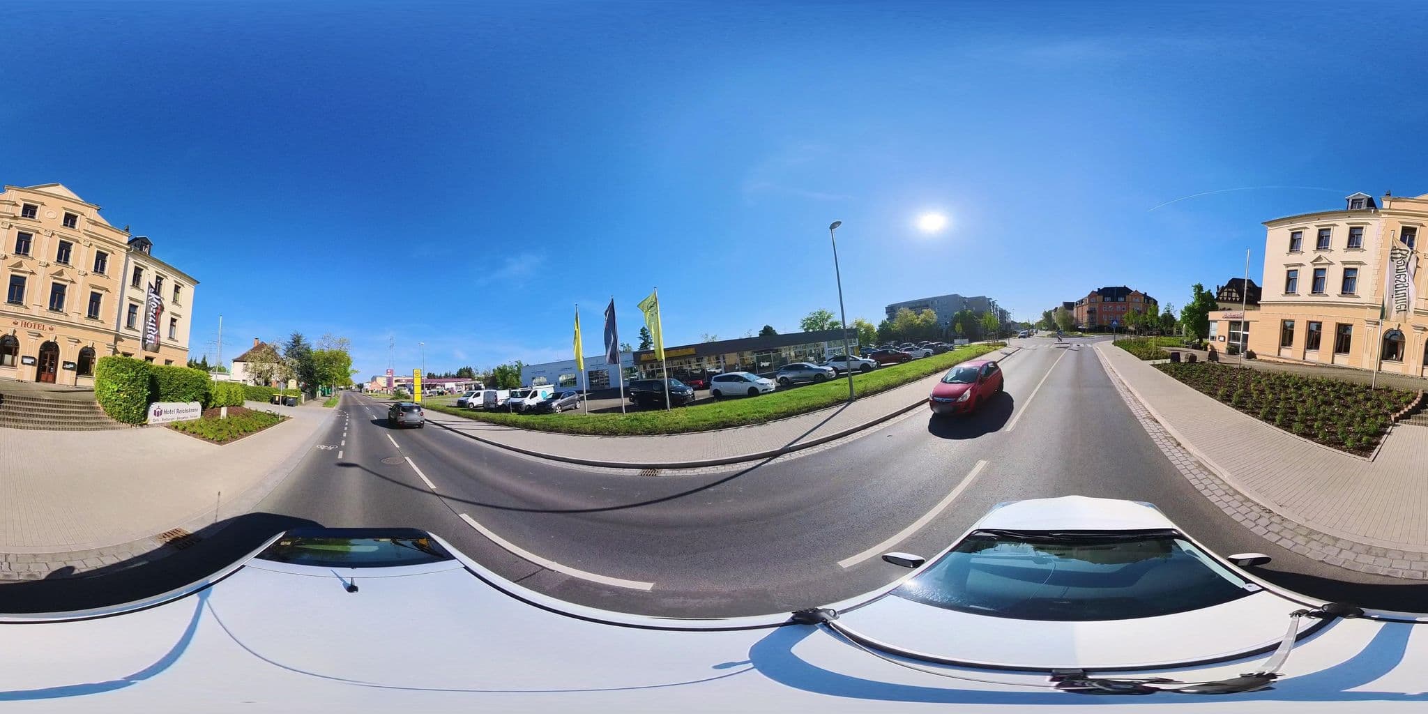 Street view near Hotel Reichskrone Heidenau, Heidenau — © osmplus_org (CC BY-SA · Mapillary)