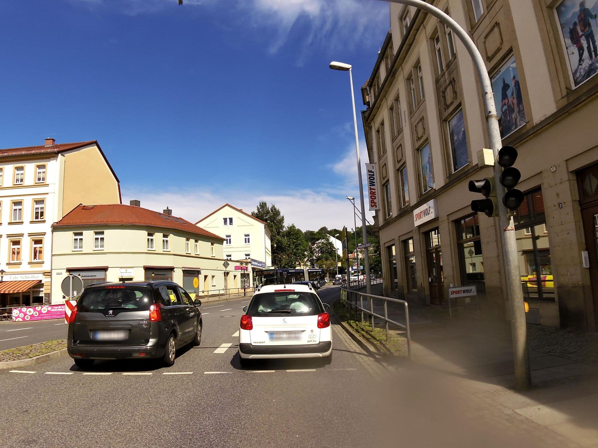 Street view near Gasthaus Weißes Ross, Pirna — © fell3 (CC BY-SA · Mapillary)