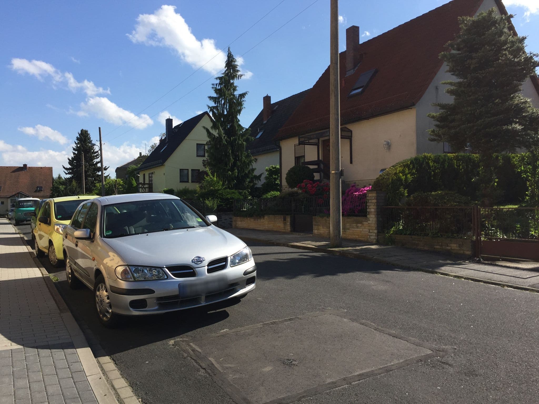 Street view near Pension Droste, Gorbitz — © ubahnverleih (CC BY-SA · Mapillary)