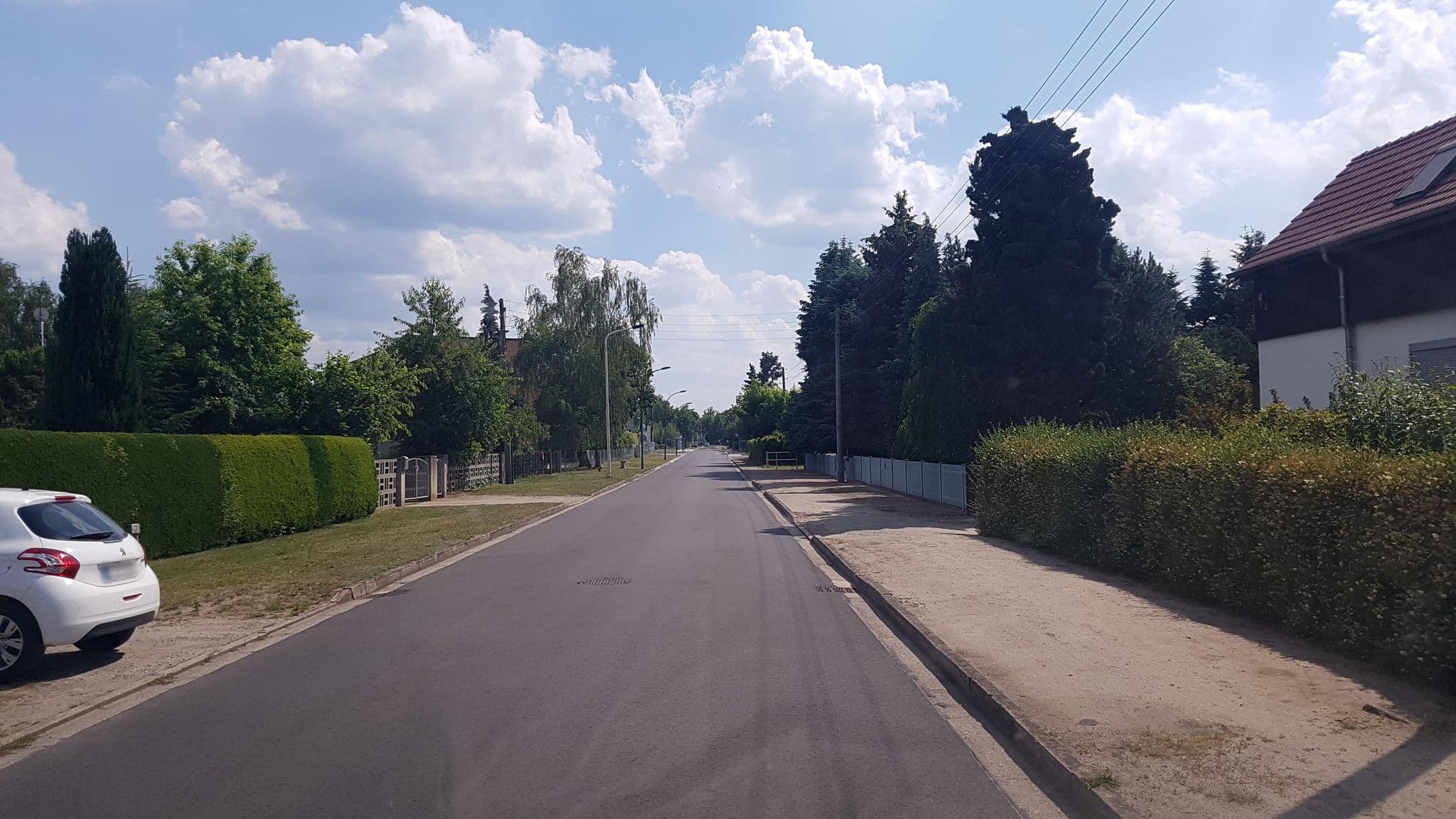 Street view near Ferienwohnung Vier Nelken Finsterwalde, Finsterwalde — © dsmm (CC BY-SA · Mapillary)