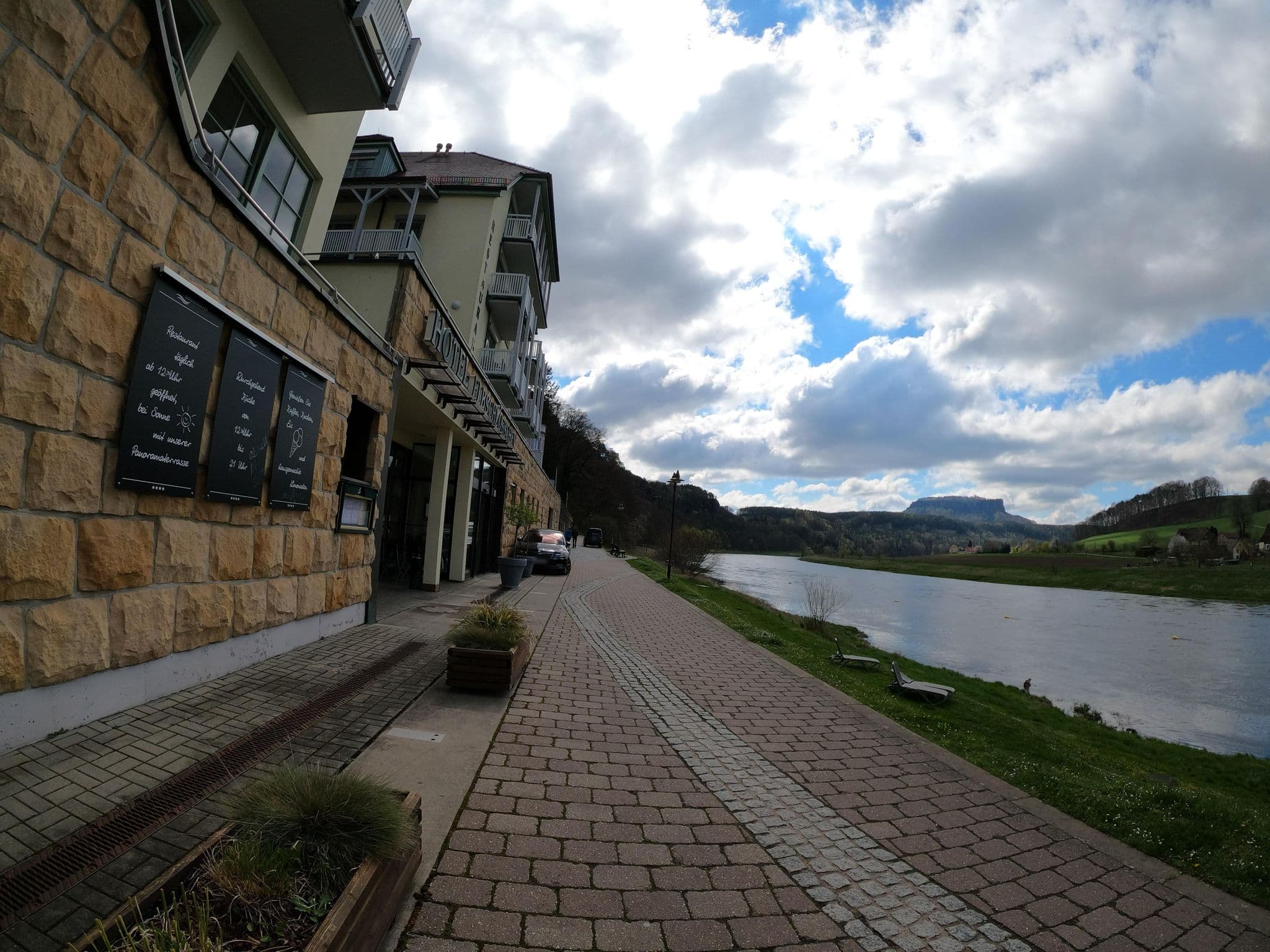 Street view near Hotel Elbschlösschen, Hohnstein — © Langfahrer (CC BY-SA · Mapillary)
