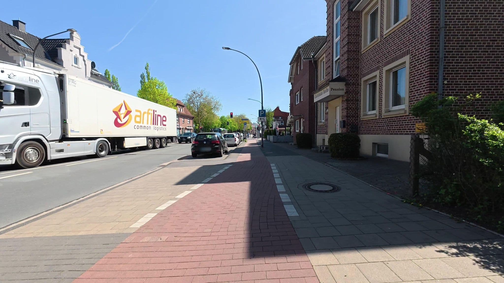 Street view near Pension Asche, Münster — © Morina (CC BY-SA · Mapillary)