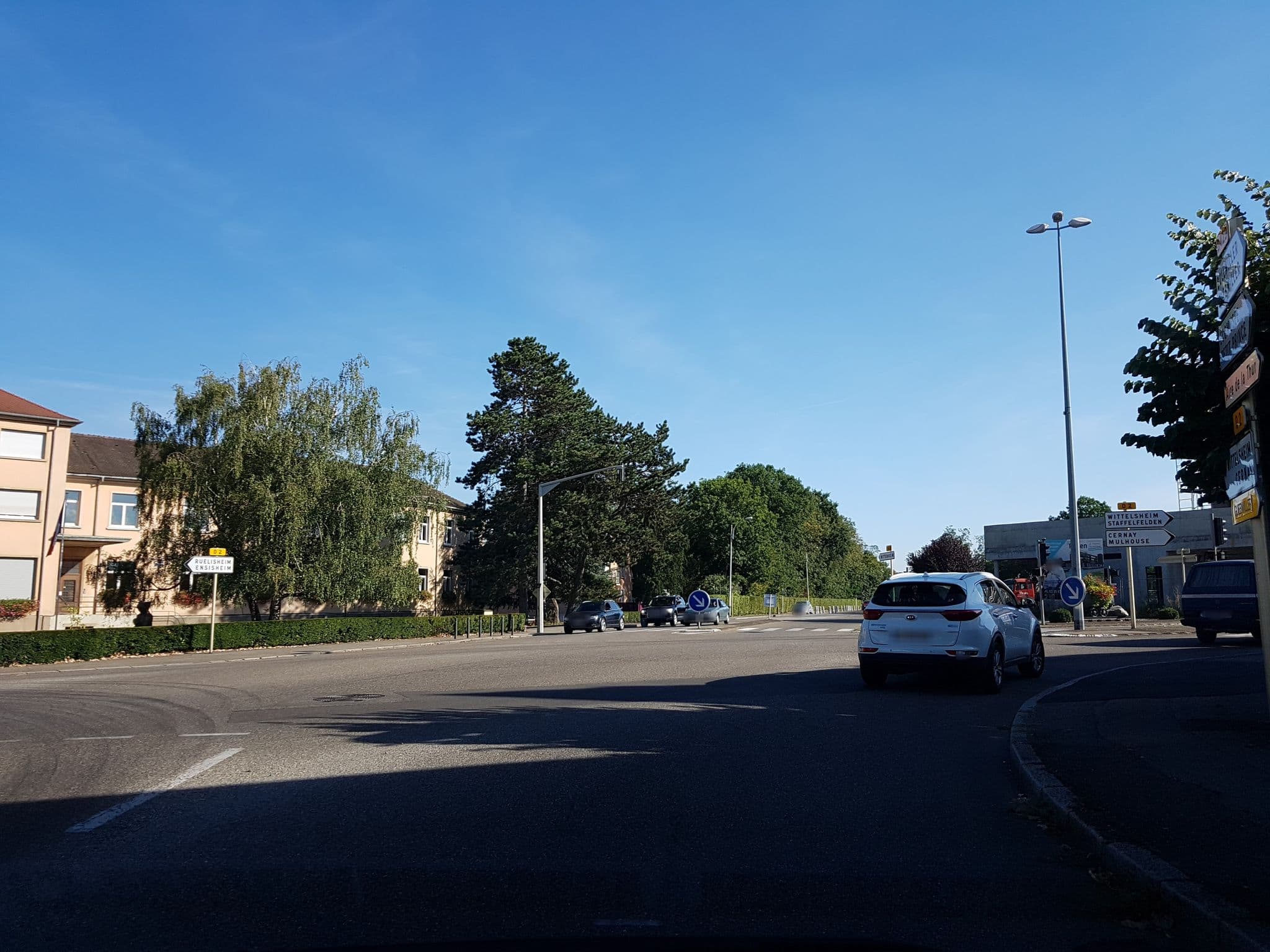 Street view near Hôtel-Restaurant Niemerich, Pulversheim — © fgouget (CC BY-SA · Mapillary)
