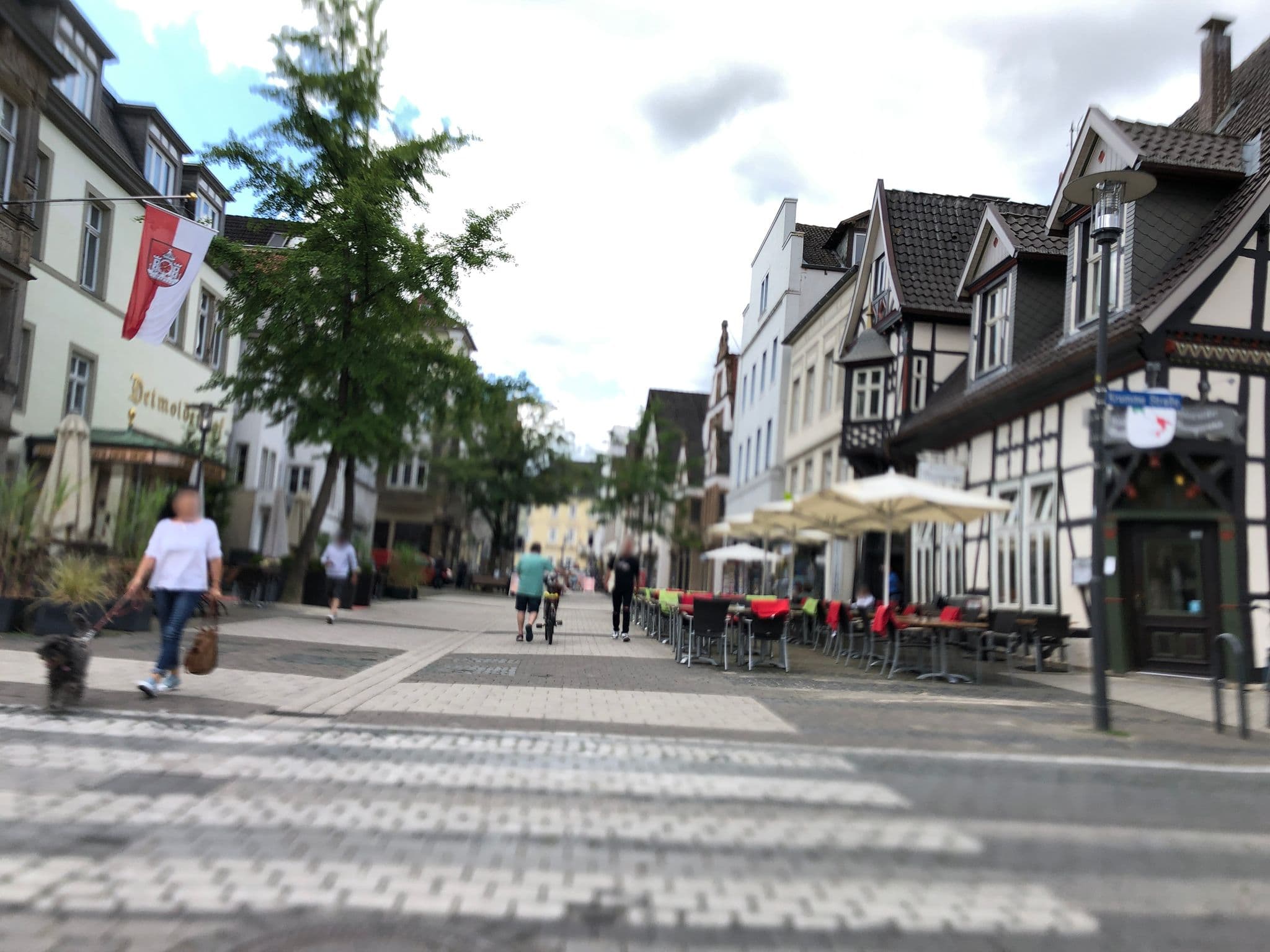 Street view near Blomeyer Hotel- und Gastronomie GmbH, Detmold — © janmathys (CC BY-SA · Mapillary)
