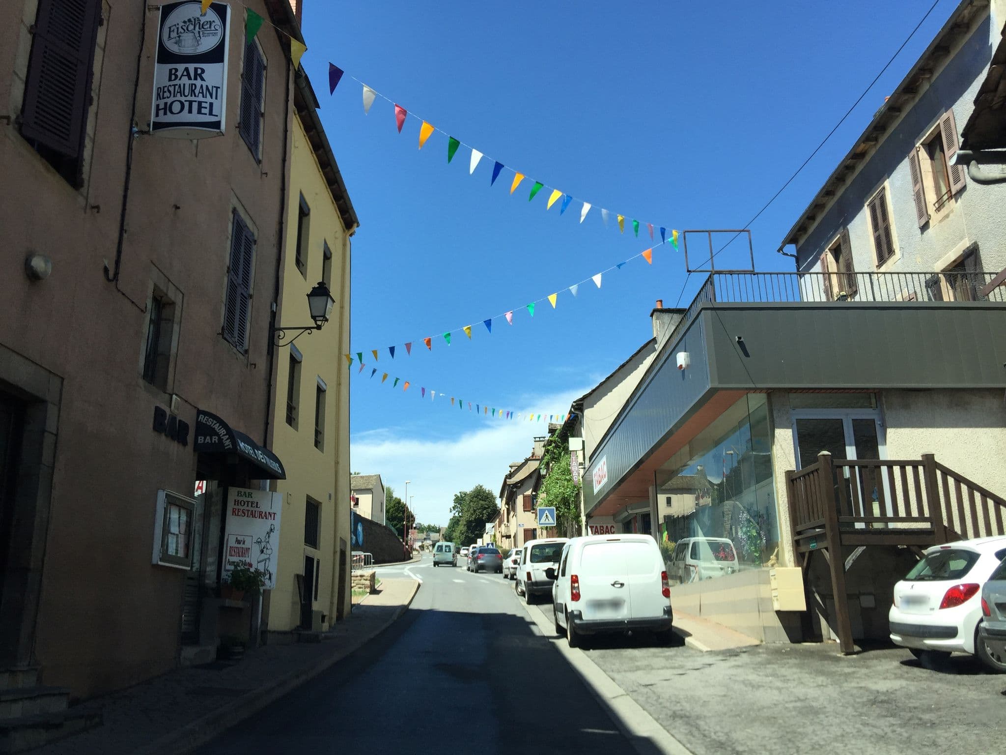 Street view near Hôtel Restaurant L'Agapanthe, Pont-de-Salars — © geraldchatagnon (CC BY-SA · Mapillary)