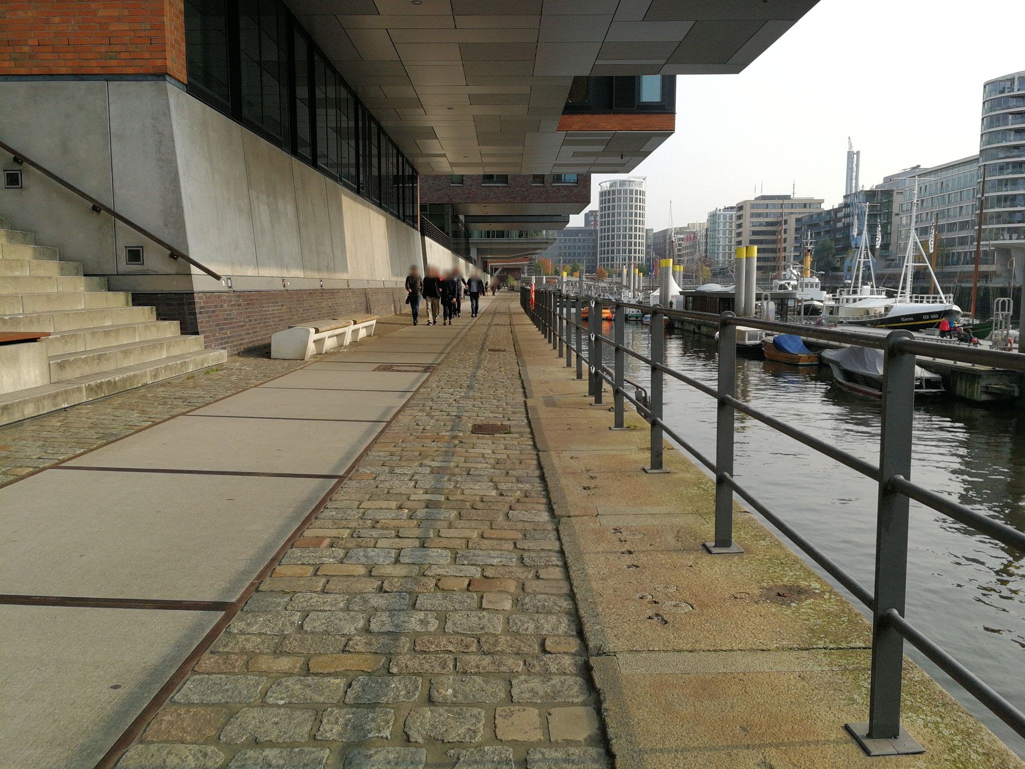 Street view near Hafenkran Greif, Floatel, HafenCity — © sashazykov (CC BY-SA · Mapillary)