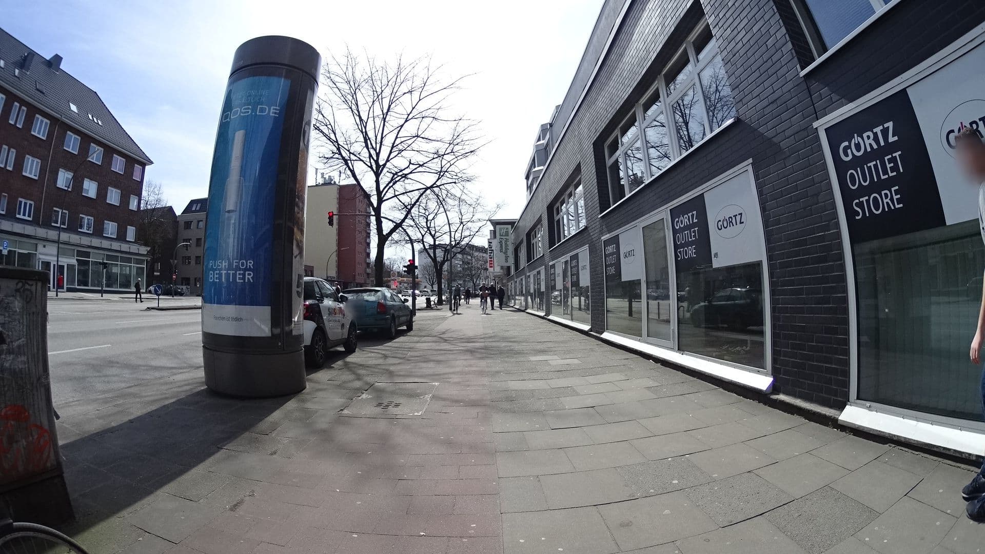 Street view near Holiday Inn Express, Borgfelde — © sashazykov (CC BY-SA · Mapillary)