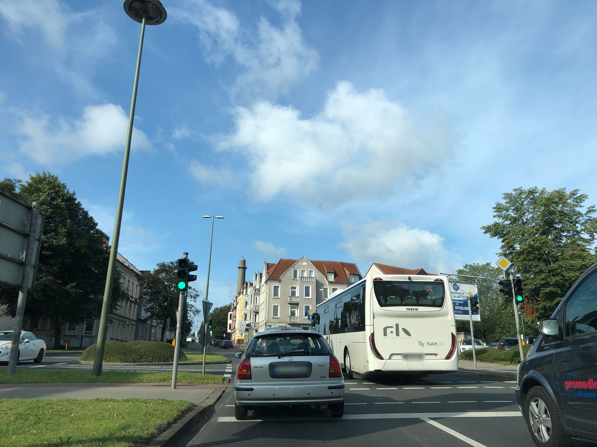 Street view near Central-Hotel Flensburg, Flensburg — © mapnerd_dk (CC BY-SA · Mapillary)