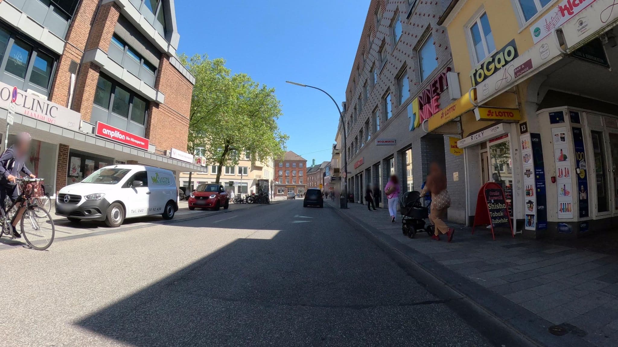 Street view near Ninety Nine, Bergedorf — © veloroute_hamburg (CC BY-SA · Mapillary)