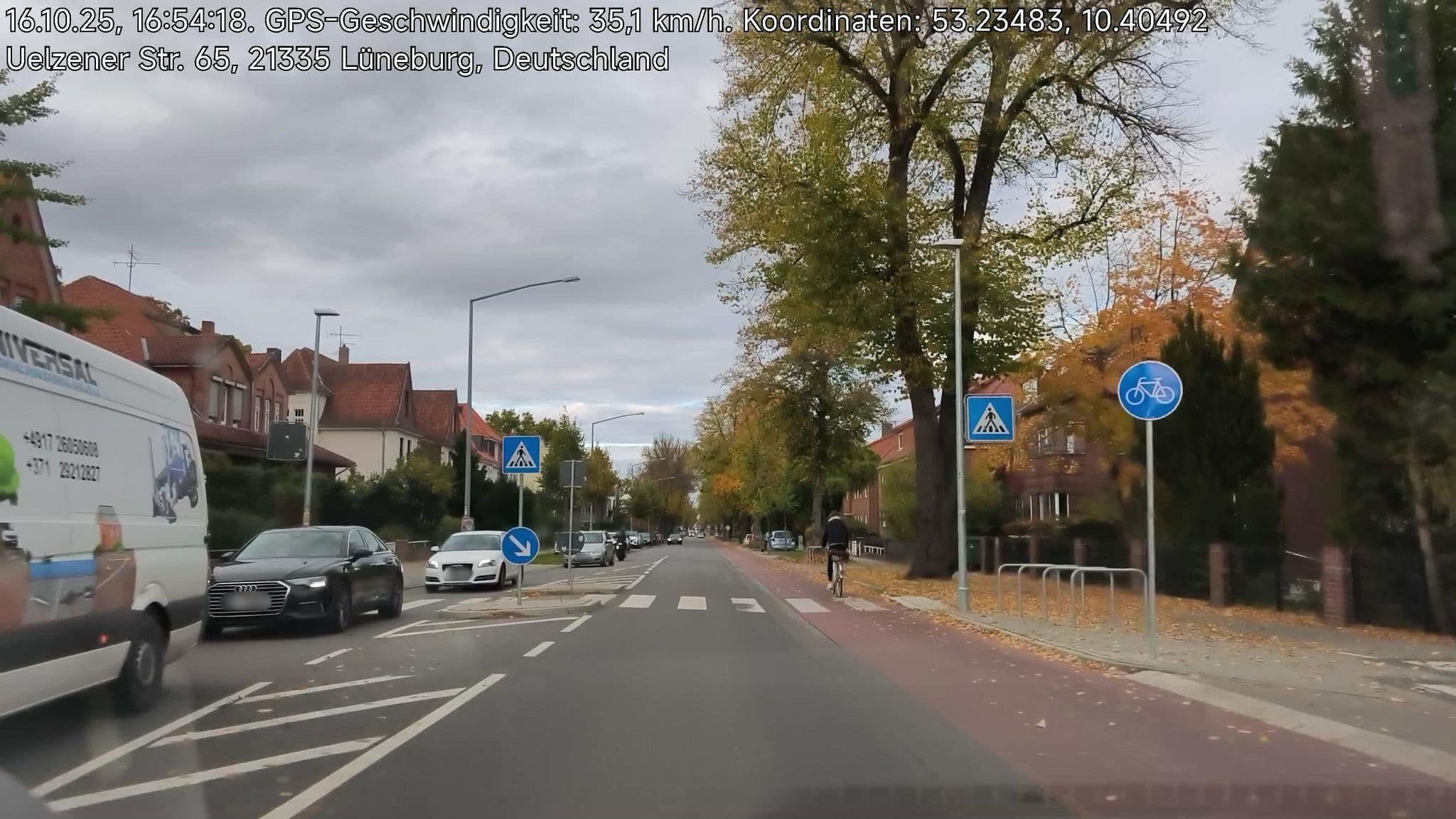 Street view near Ferienwohnung Künstlerhaus Am Kurpark, Lüneburg — © hotteliene (CC BY-SA · Mapillary)