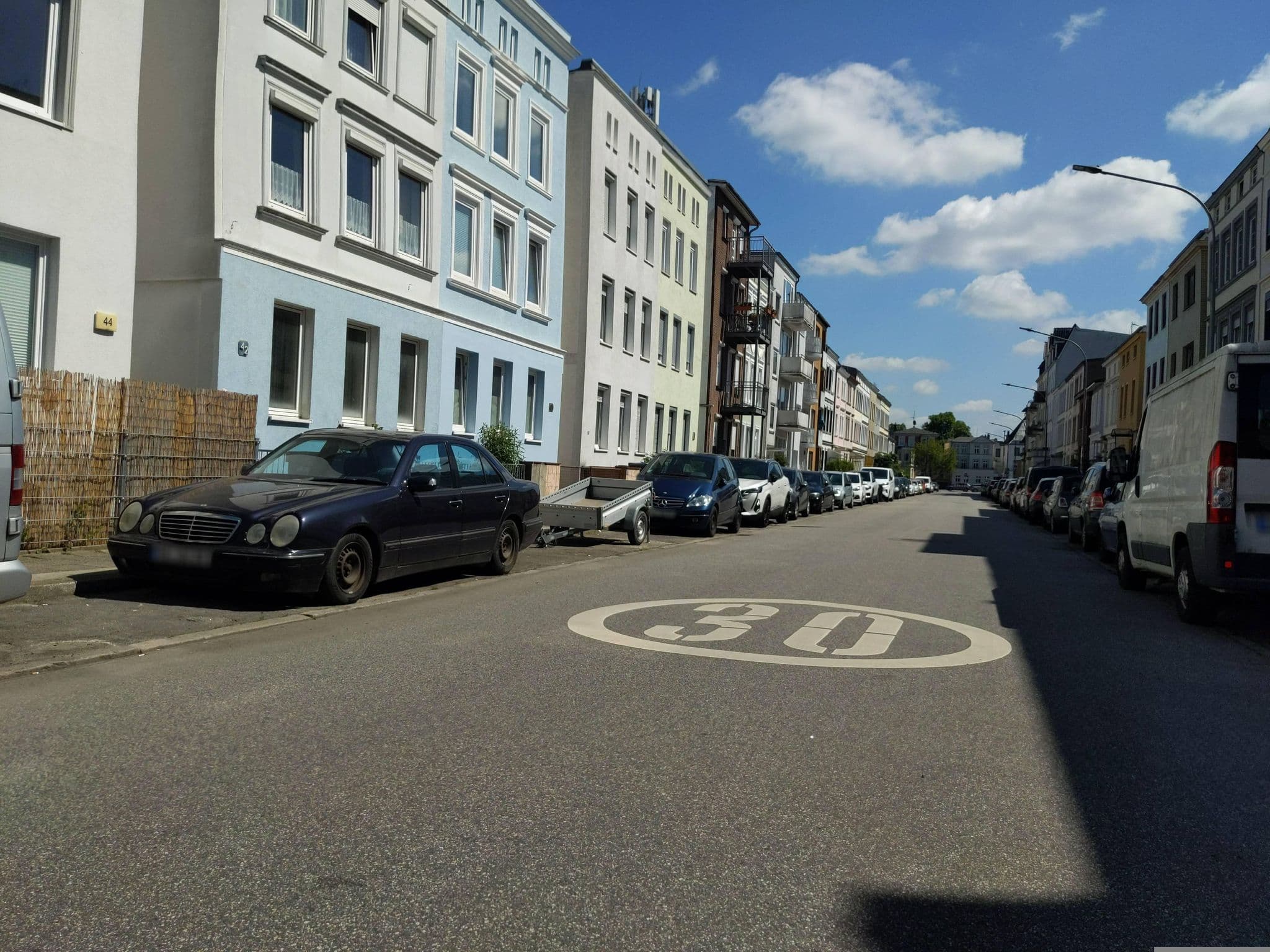 Street view near My-Bed Ferienwohnungen Lübeck, Lübeck — © rasmustravemnd (CC BY-SA · Mapillary)