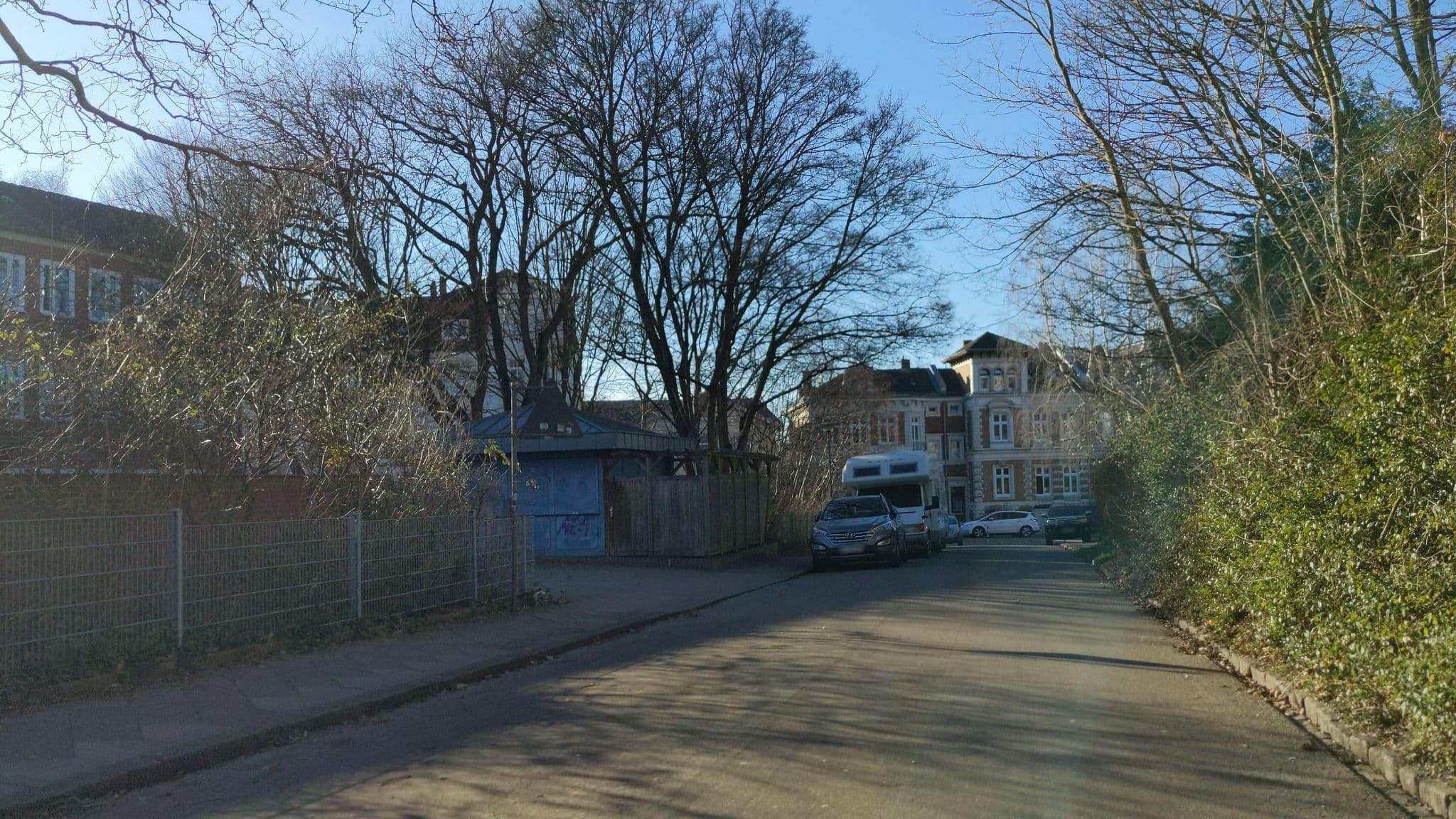 Street view near Deutsches Jugendherbergswerk Ortsverband Lübeck, Lübeck — © rasmustravemnd (CC BY-SA · Mapillary)