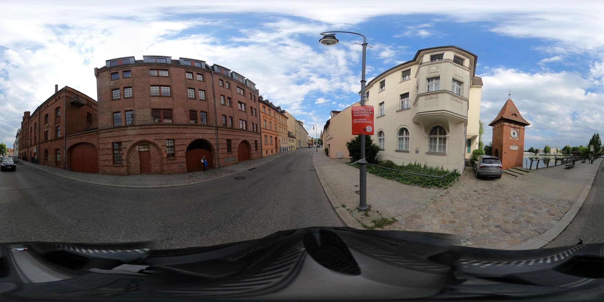 Street view near Fewo auf der Dominsel Mühlendamm, Brandenburg an der Havel — © ADFClandesverbandBRB (CC BY-SA · Mapillary)