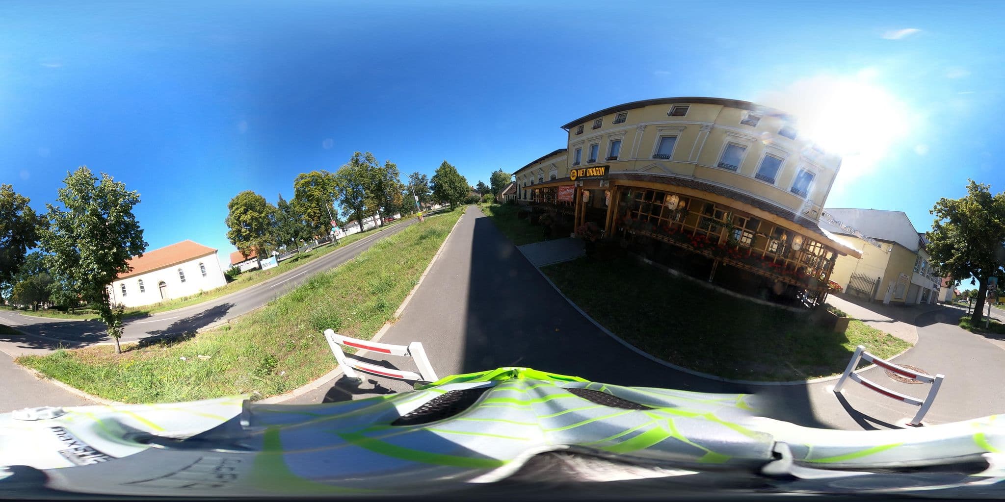 Street view near Gasthof & Pension Zum fröhlichen Landmann, Leegebruch — © Klausius (CC BY-SA · Mapillary)