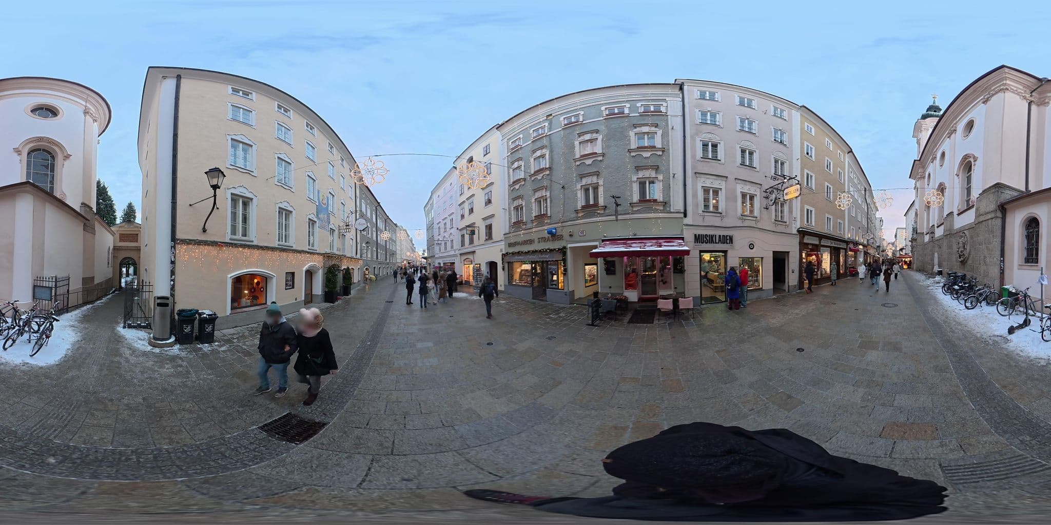 Street view near Pension zum jungen Fuchs, Salzburg — © osmplus_org (CC BY-SA · Mapillary)