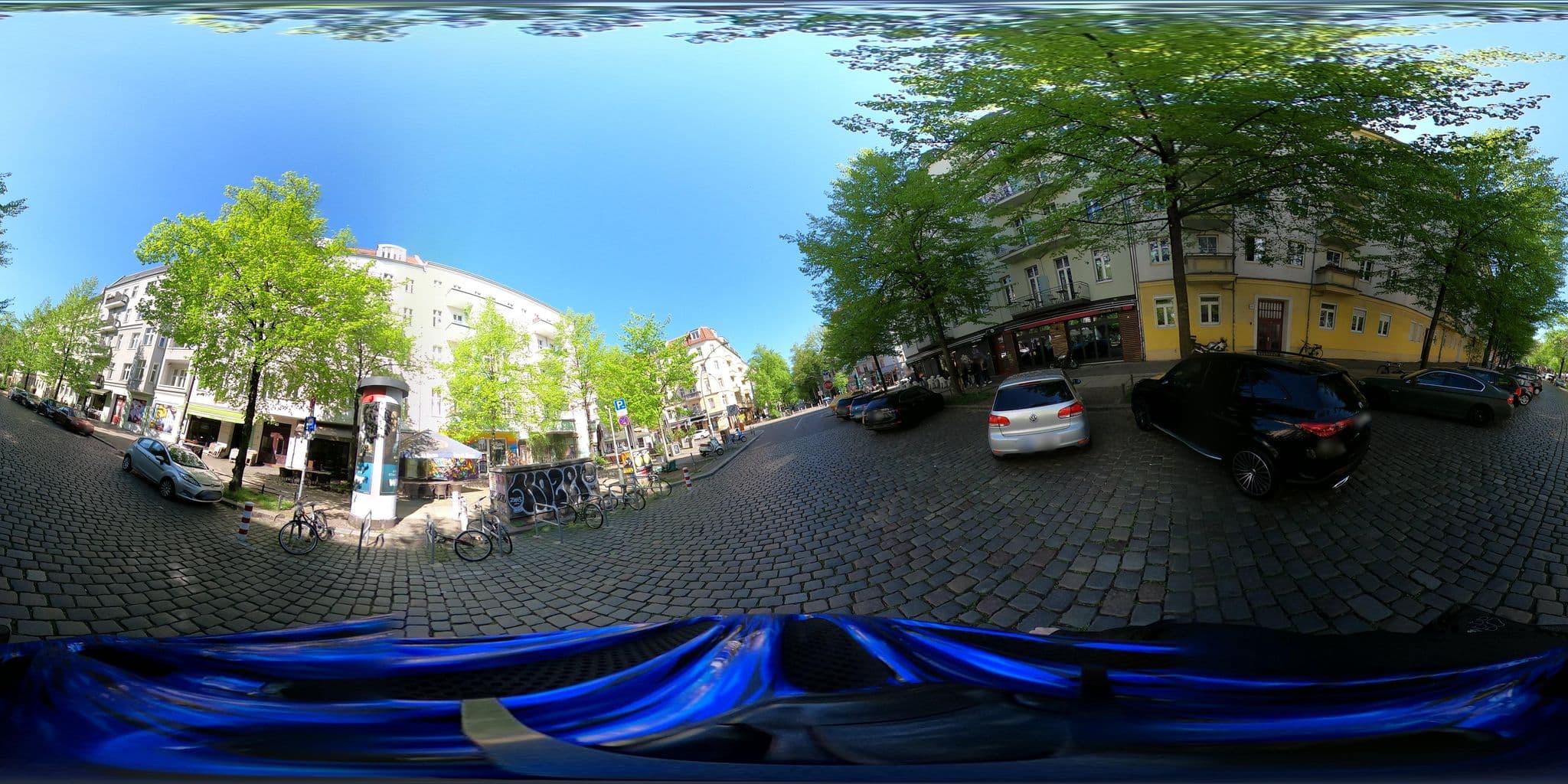 Street view near Chrome Cottage, Friedrichshain — © supaplex030 (CC BY-SA · Mapillary)