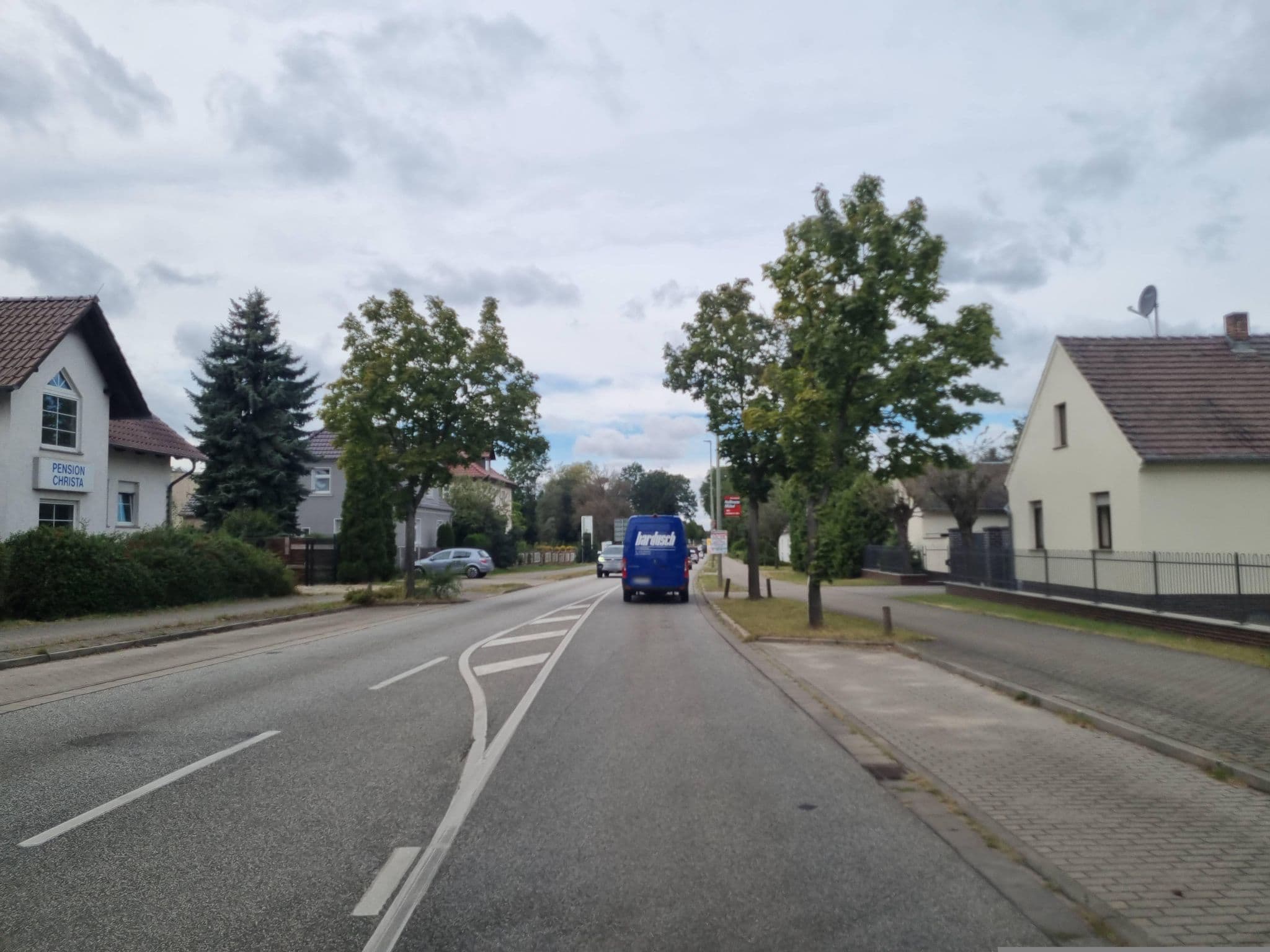 Street view near Pension Christa, Kolkwitz — © dsmm (CC BY-SA · Mapillary)