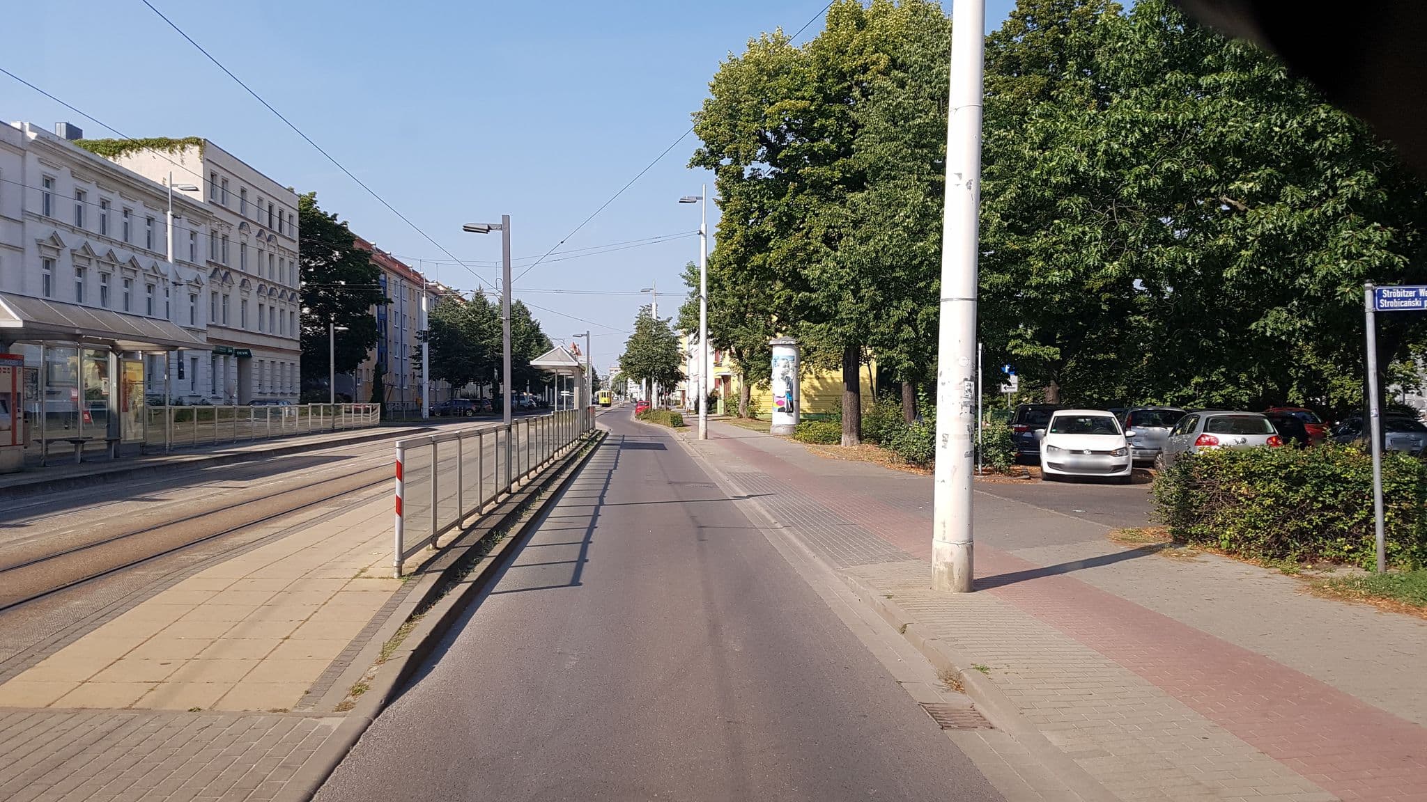Street view near Pension am Brunschwigpark, Cottbus — © dsmm (CC BY-SA · Mapillary)