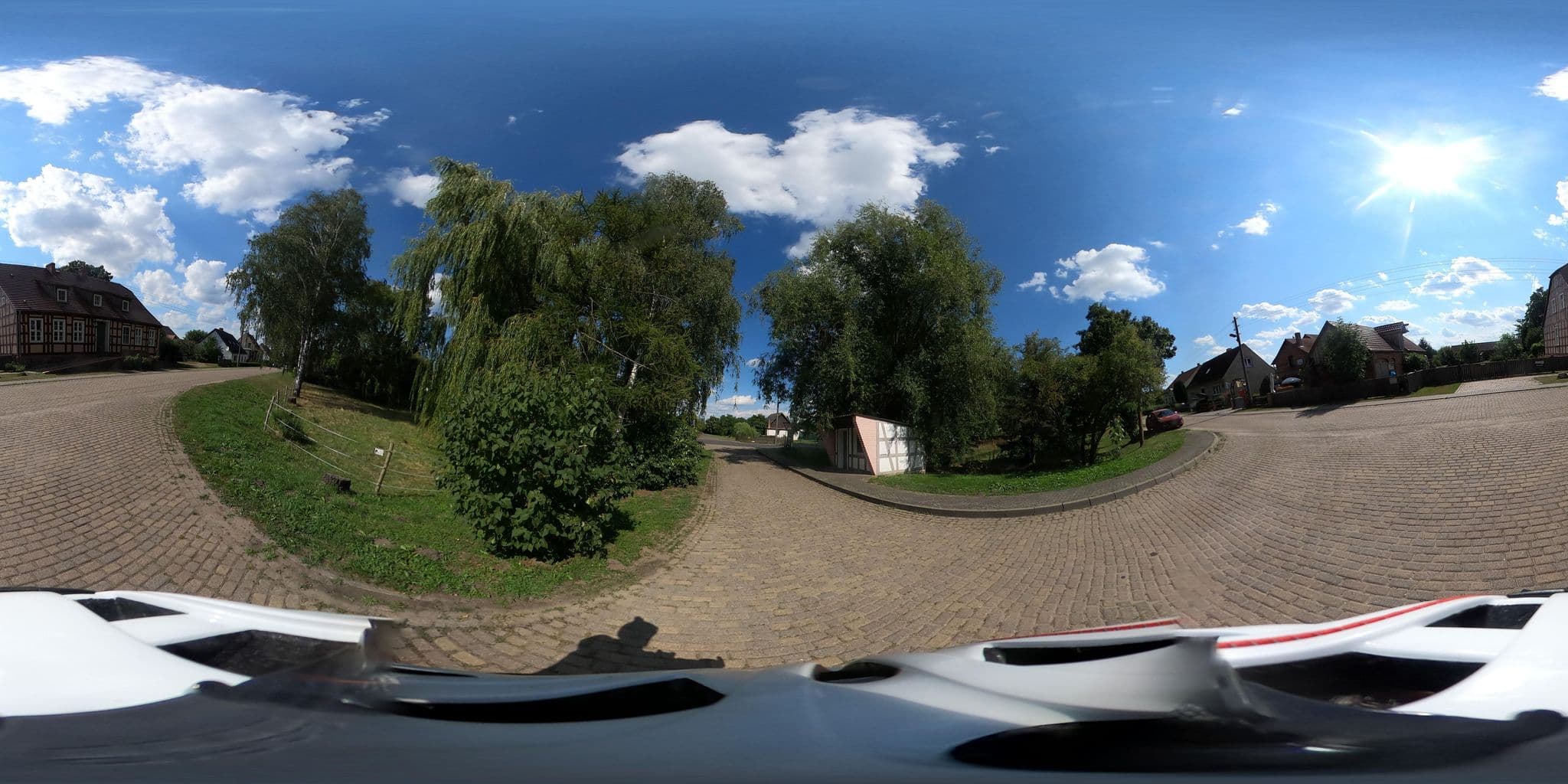Street view near Schuberts Oberbruch Landpension, Neulewin — © Oderradler (CC BY-SA · Mapillary)