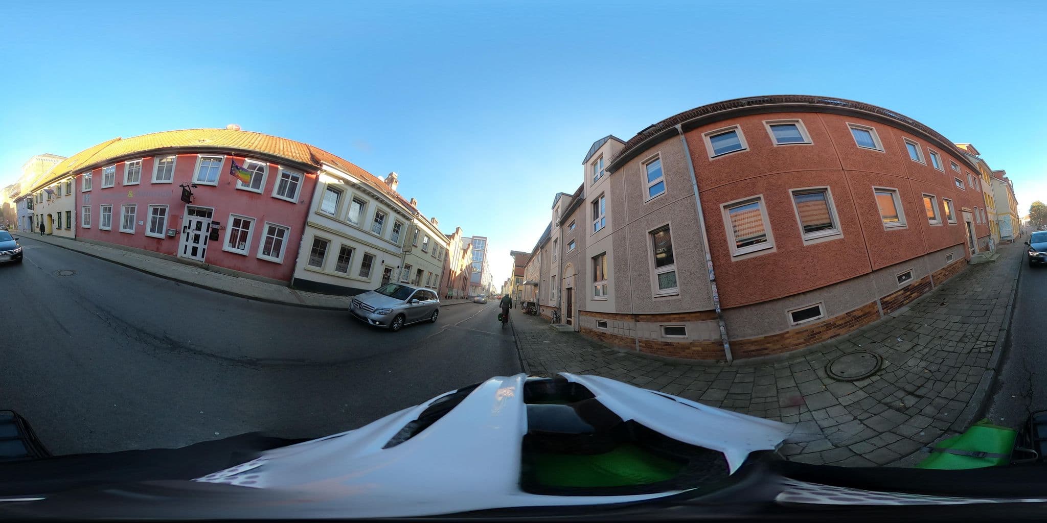 Street view near Pensione Da Luigi, Universitäts- und Hansestadt Greifswald — © Mobilitaetswerk (CC BY-SA · Mapillary)