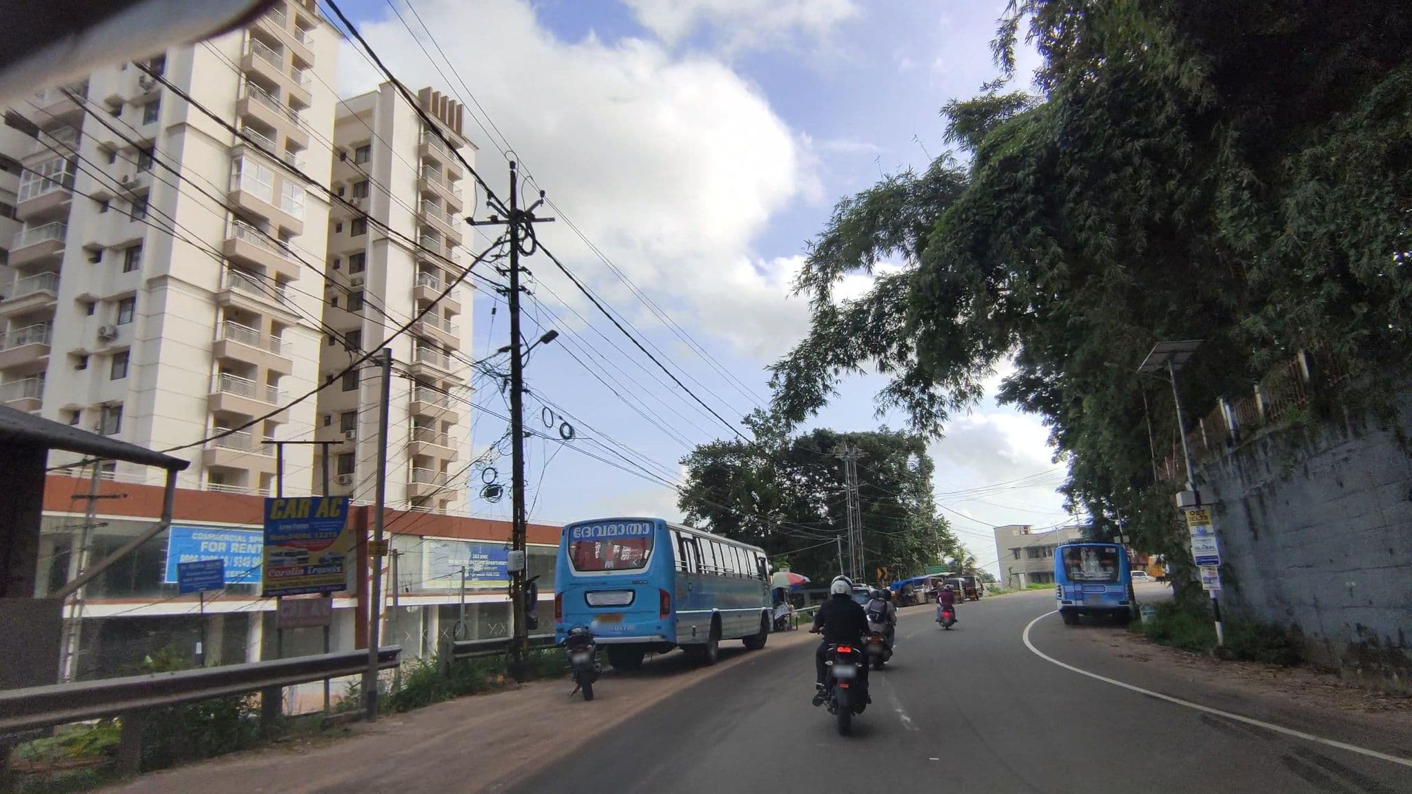 Street view near Pearl Regency Hotel Kottayam, Kottayam — © V15 (CC BY-SA · Mapillary)