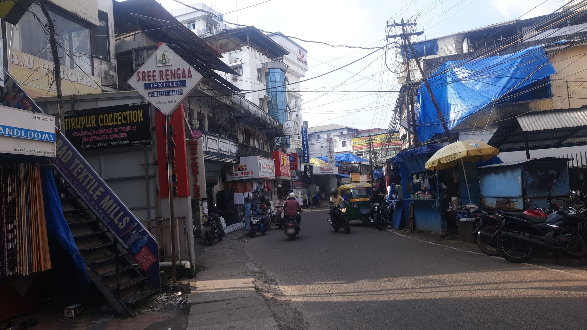 Street view near Hotel Blue Diamond-My Atithi, Kanayannur — © livableurbanism (CC BY-SA · Mapillary)