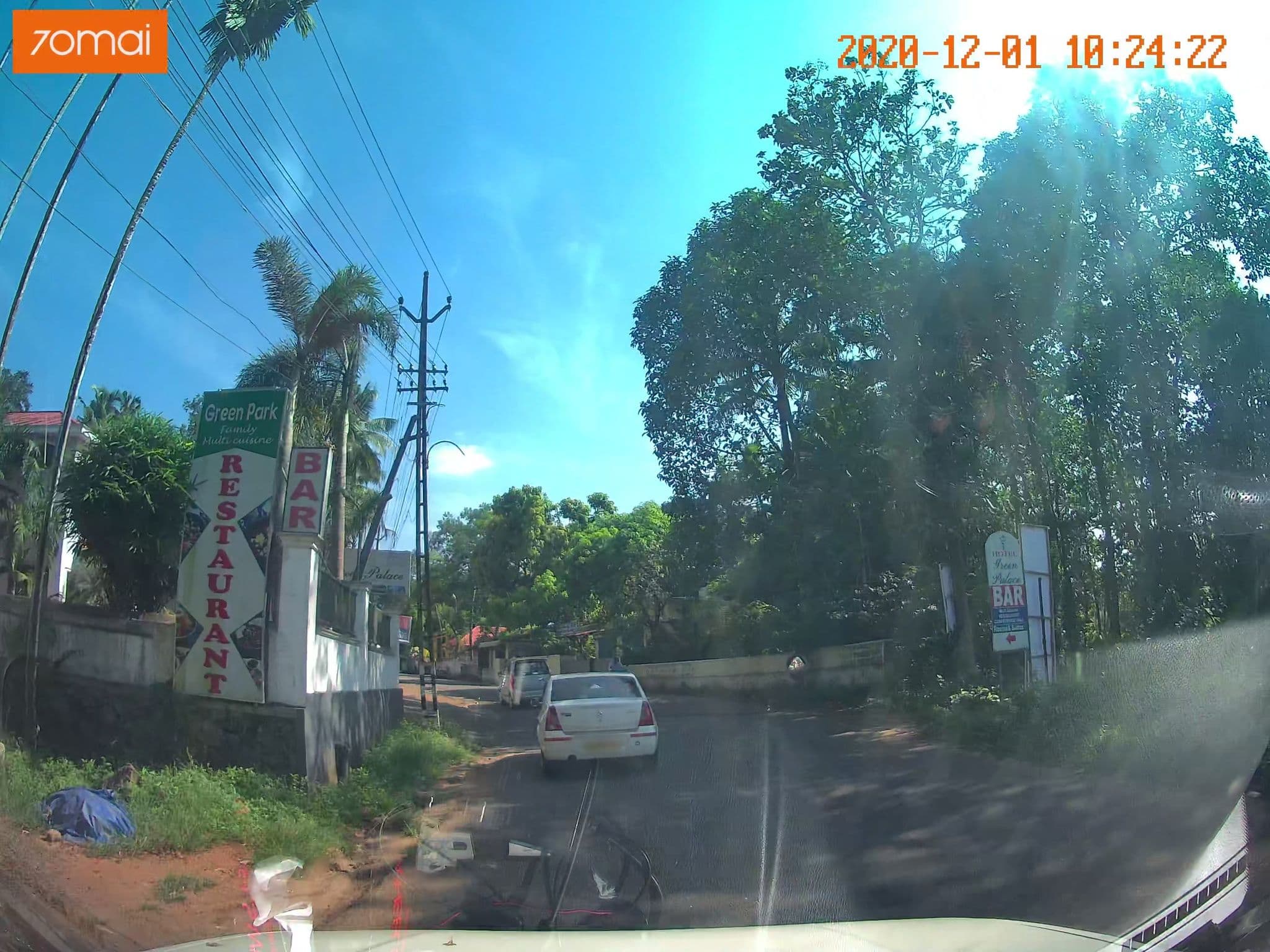 Street view near Hotel Green Palace, Rāmamangalam — © johnichan (CC BY-SA · Mapillary)
