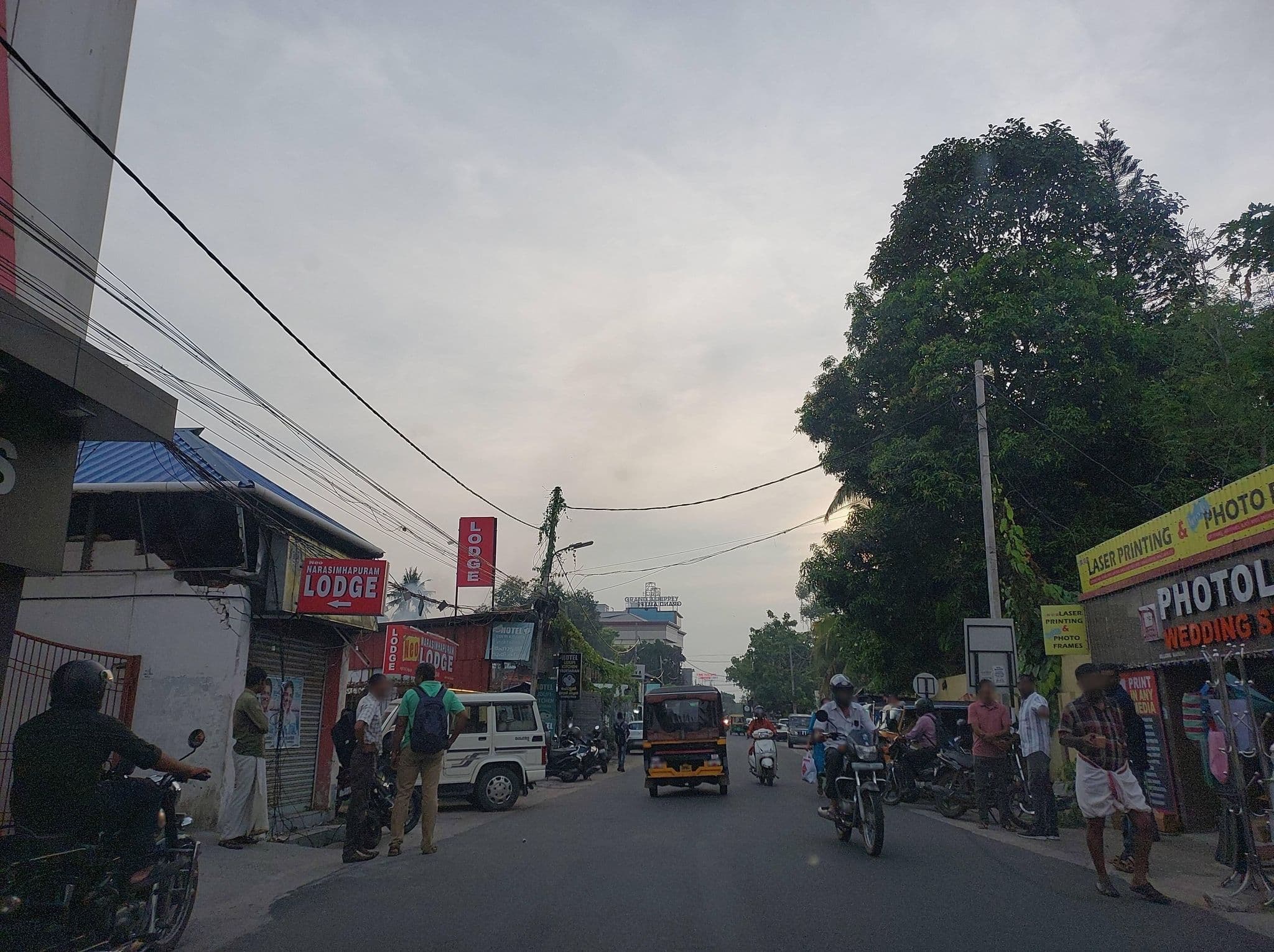 Street view near Narasimhapuram lodge, Alappuzha — © V15 (CC BY-SA · Mapillary)