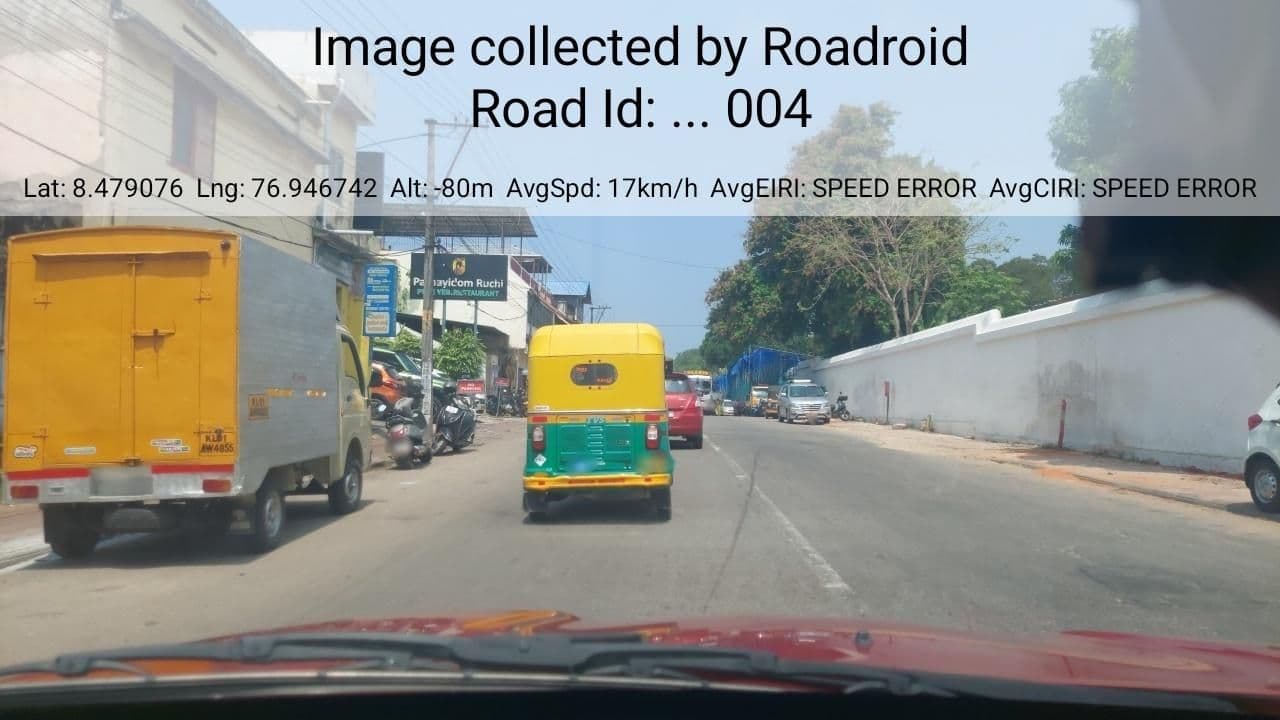 Street view near Parotta Hut, Thiruvananthapuram — © roadroid (CC BY-SA · Mapillary)