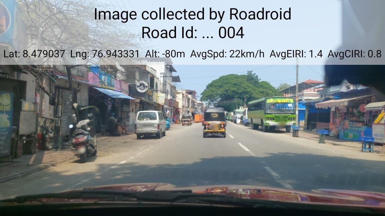 Street view near Arabian Tasty Cafe, Thiruvananthapuram — © roadroid (CC BY-SA · Mapillary)