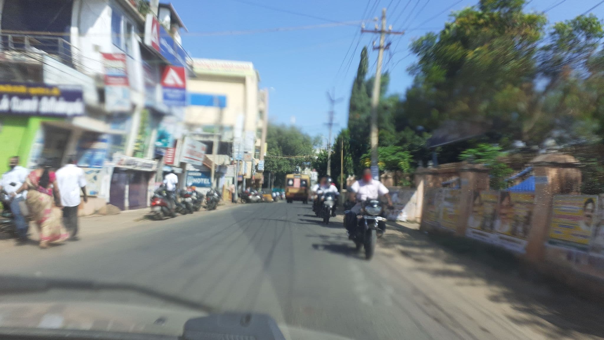 Street view near Hotel Parvathi Residency, Nāgercoil — © michaelraj (CC BY-SA · Mapillary)