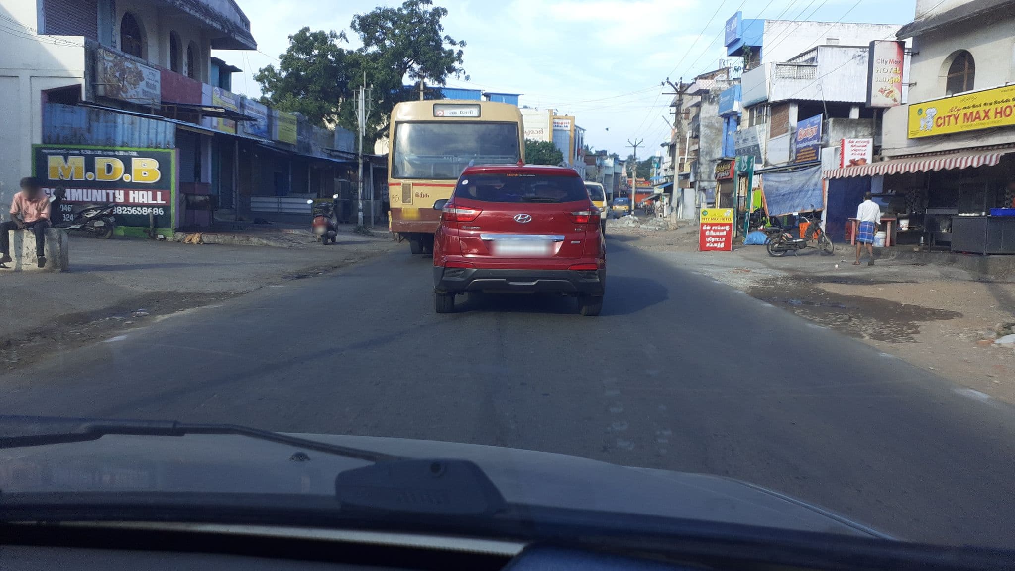 Street view near Tamil Tasty Hotel, Gandipuram — © michaelraj (CC BY-SA · Mapillary)