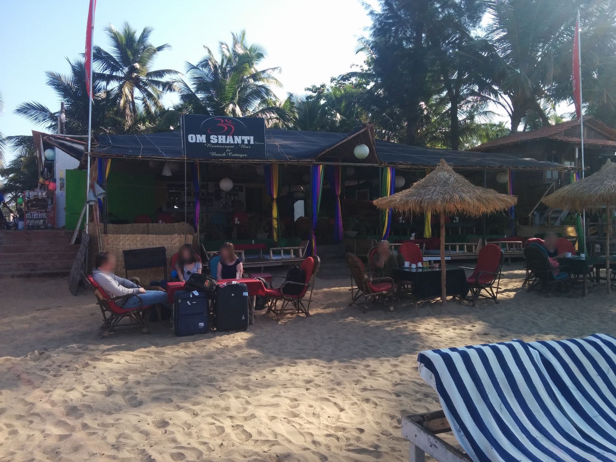 Street view near Roundcube Beach Cottages, Canacona — © sashazykov (CC BY-SA · Mapillary)