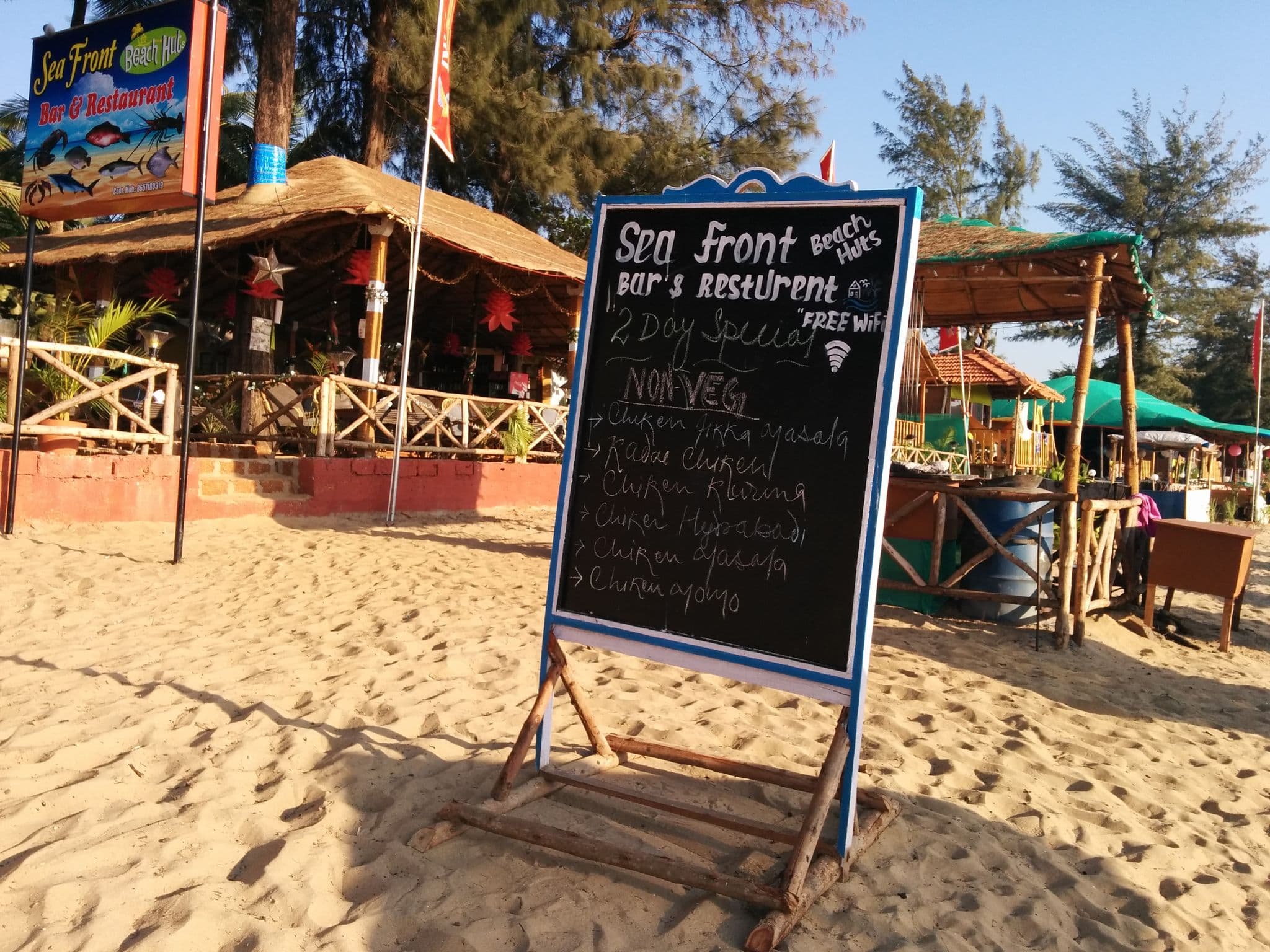 Street view near Sea Front Patnem Bech Resort & Resturant & Bar, Canacona — © sashazykov (CC BY-SA · Mapillary)