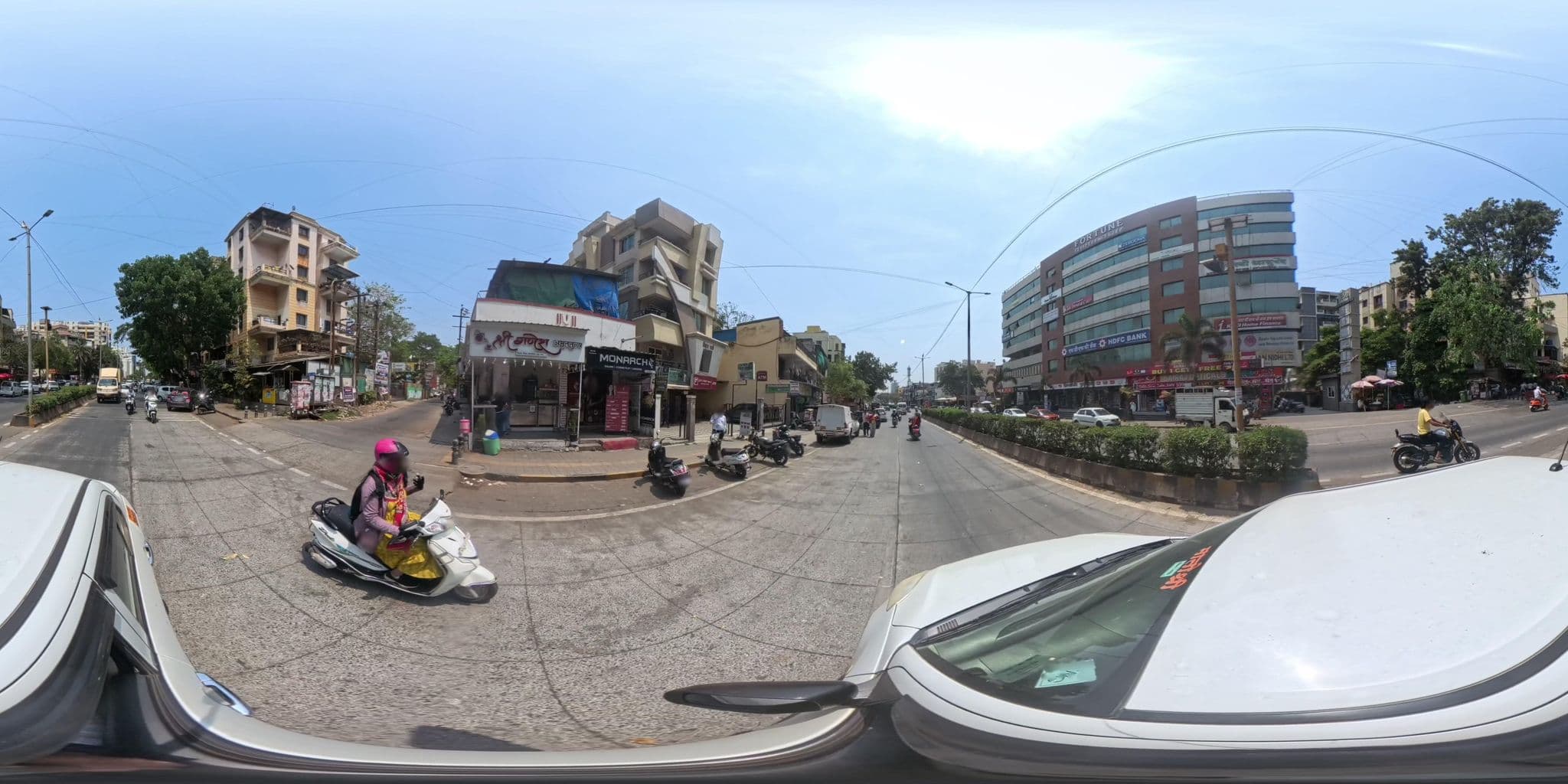 Street view near Angaar, Pimpri-Chinchwad — © skysign (CC BY-SA · Mapillary)