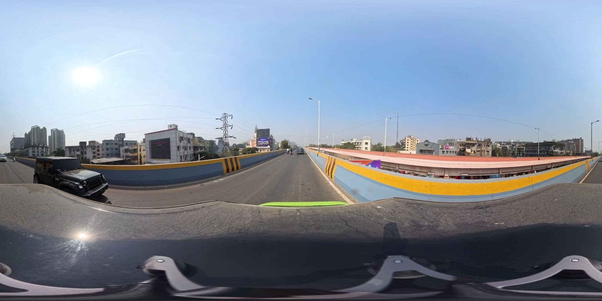 Street view near Shloka Lodging, Pimpri-Chinchwad — © skysign (CC BY-SA · Mapillary)