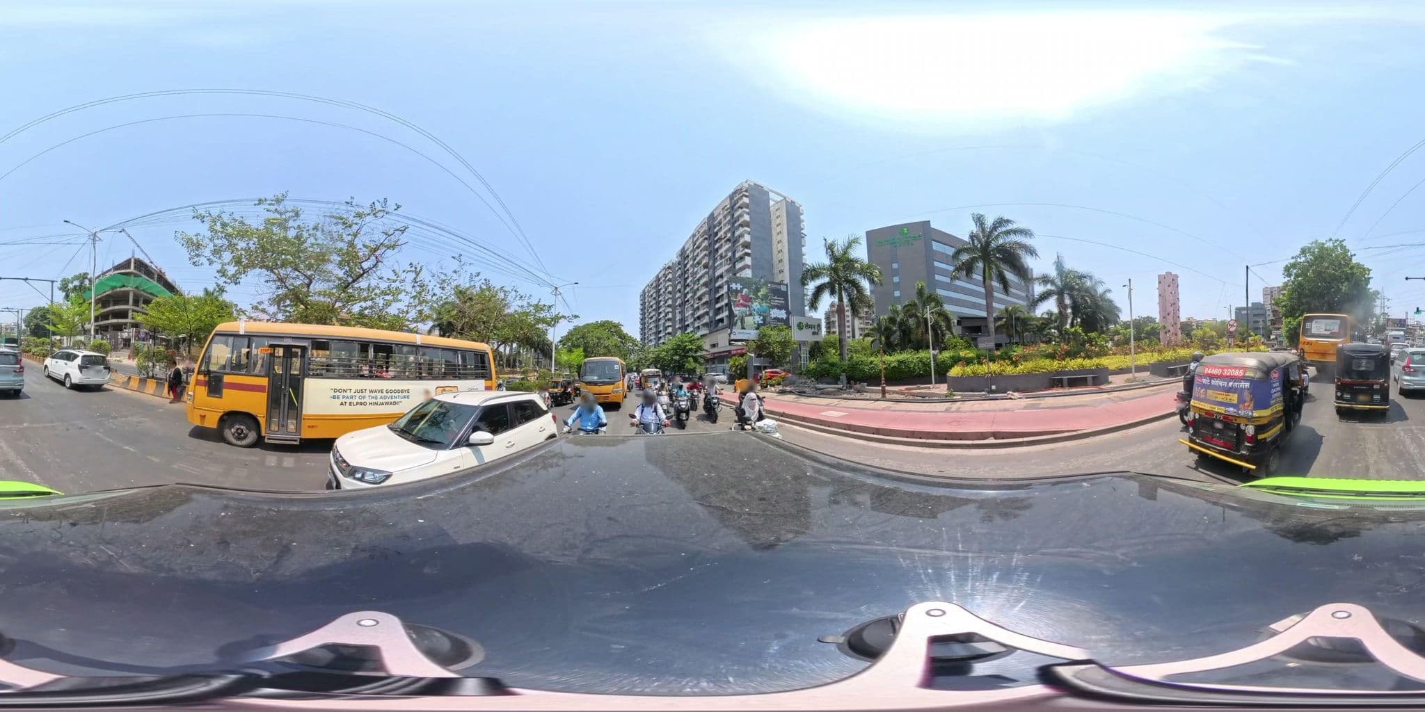 Street view near Noorya Hometel, Pimpri-Chinchwad — © skysign (CC BY-SA · Mapillary)