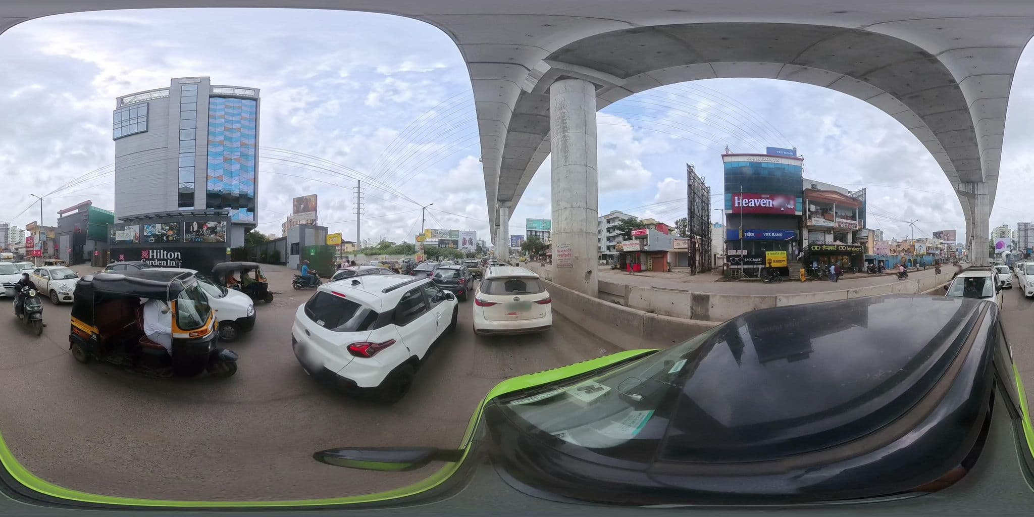 Street view near Hilton Garden Inn Pune Hinjawadi, Hinjawadi — © skysign (CC BY-SA · Mapillary)