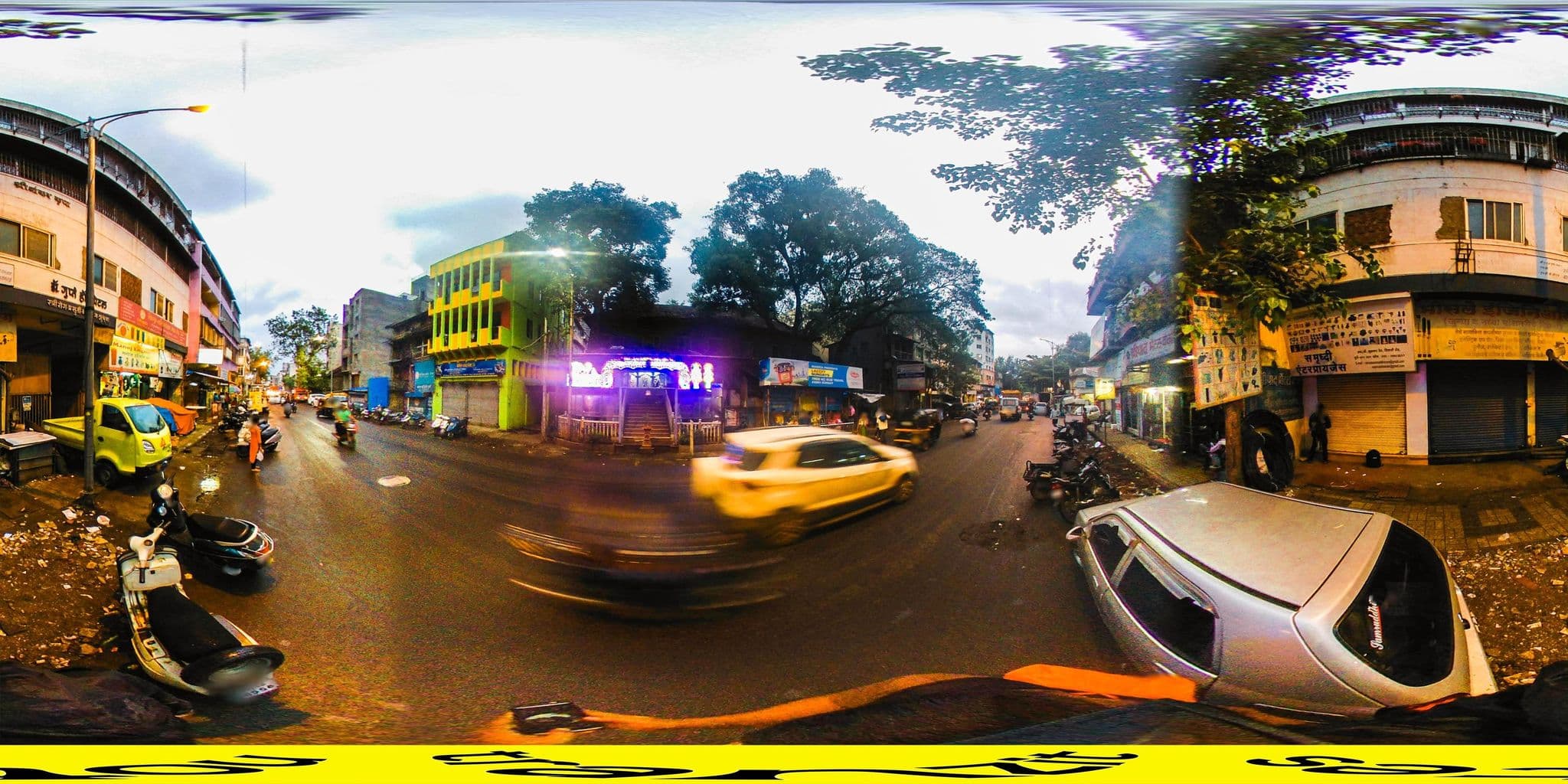 Street view near Ghansam Lodge, Pune — © tranzitnotes (CC BY-SA · Mapillary)