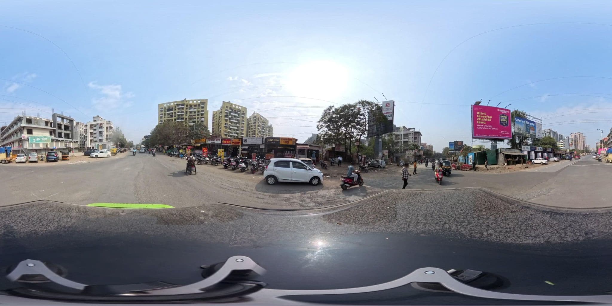 Street view near Zaika Chai, Pimpri-Chinchwad — © skysign (CC BY-SA · Mapillary)