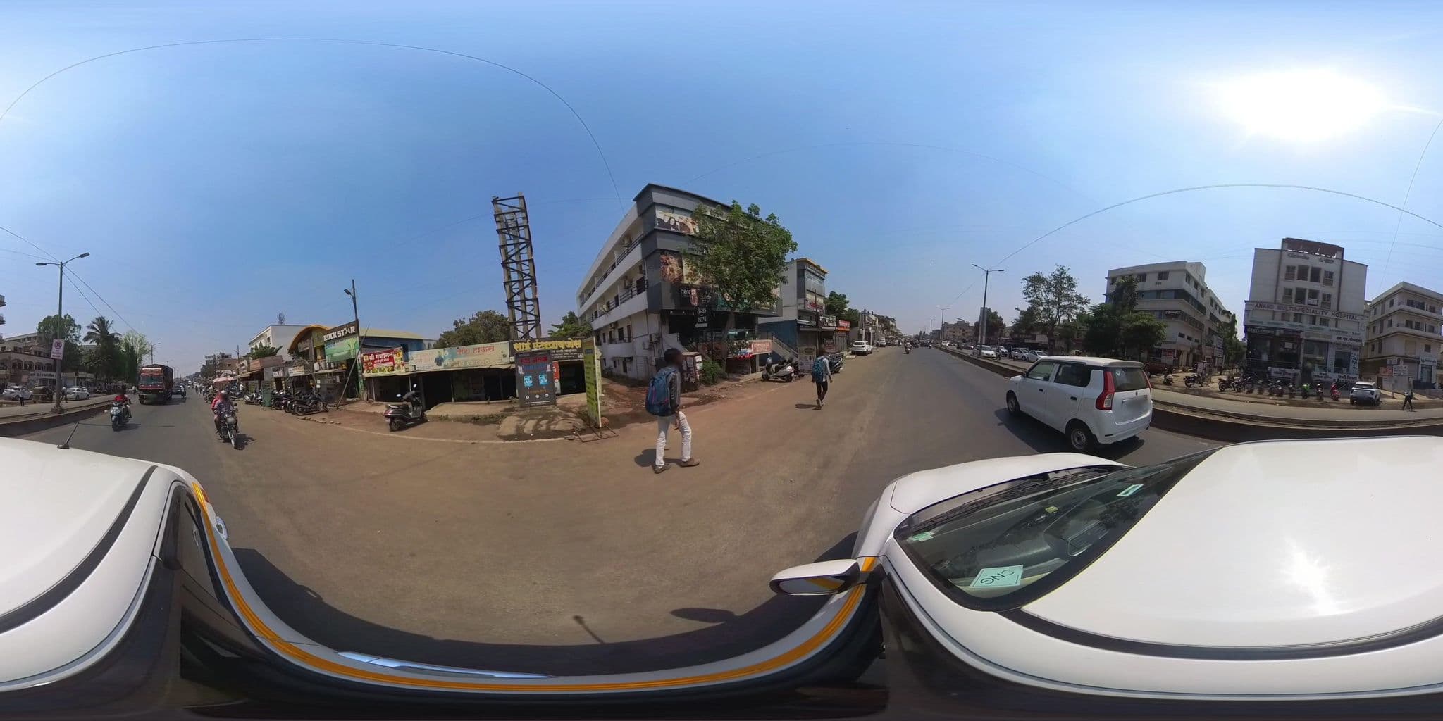 Street view near Hotel Sitai, Alandi — © skysign (CC BY-SA · Mapillary)