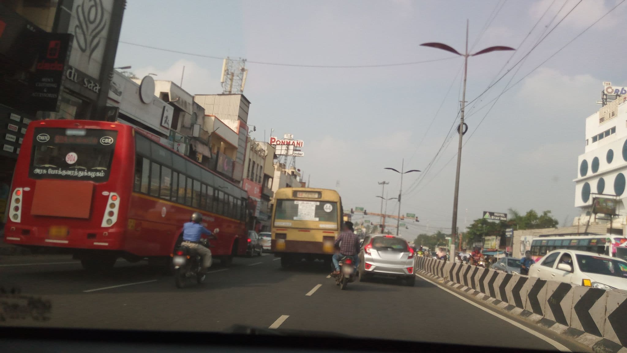Street view near Orbis Hotel, Singānallūr — © pradeepbv (CC BY-SA · Mapillary)