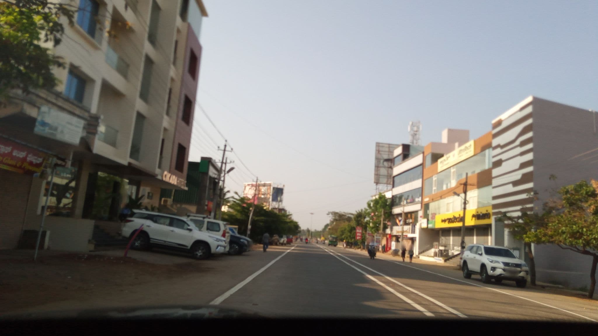 Street view near Cikada Hotels, Davangere — © pradeepbv (CC BY-SA · Mapillary)