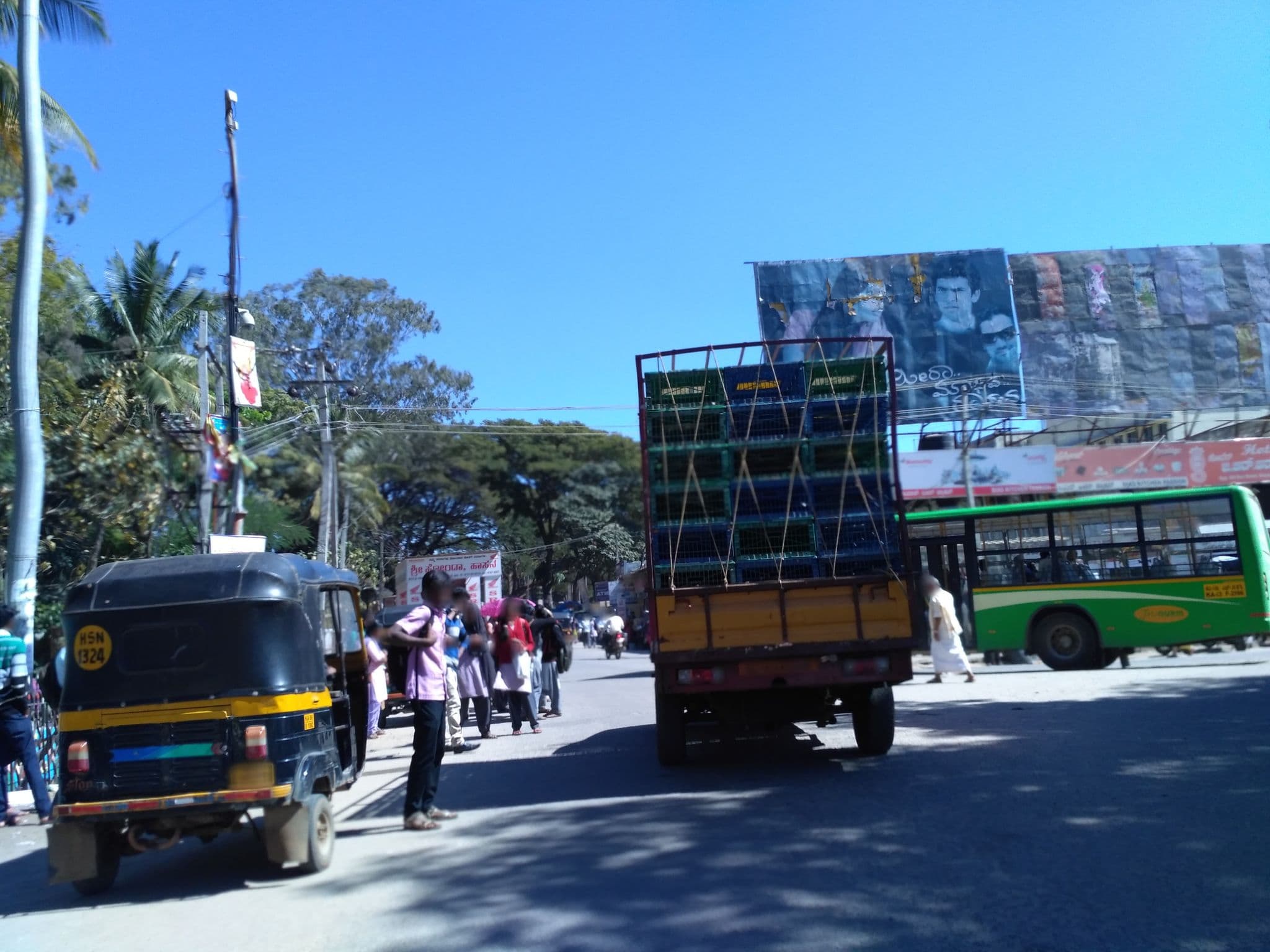 Street view near Jyothi Agencies, Hassan — © chethan (CC BY-SA · Mapillary)